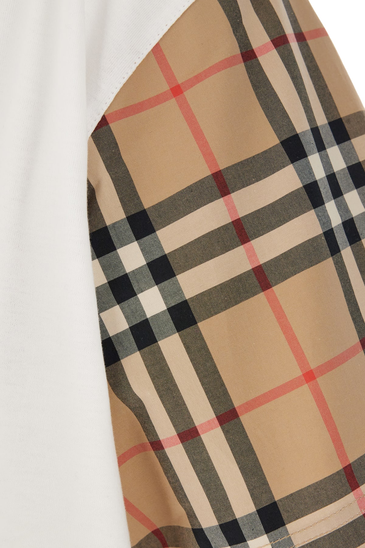 Shop Burberry White Cotton T-shirt