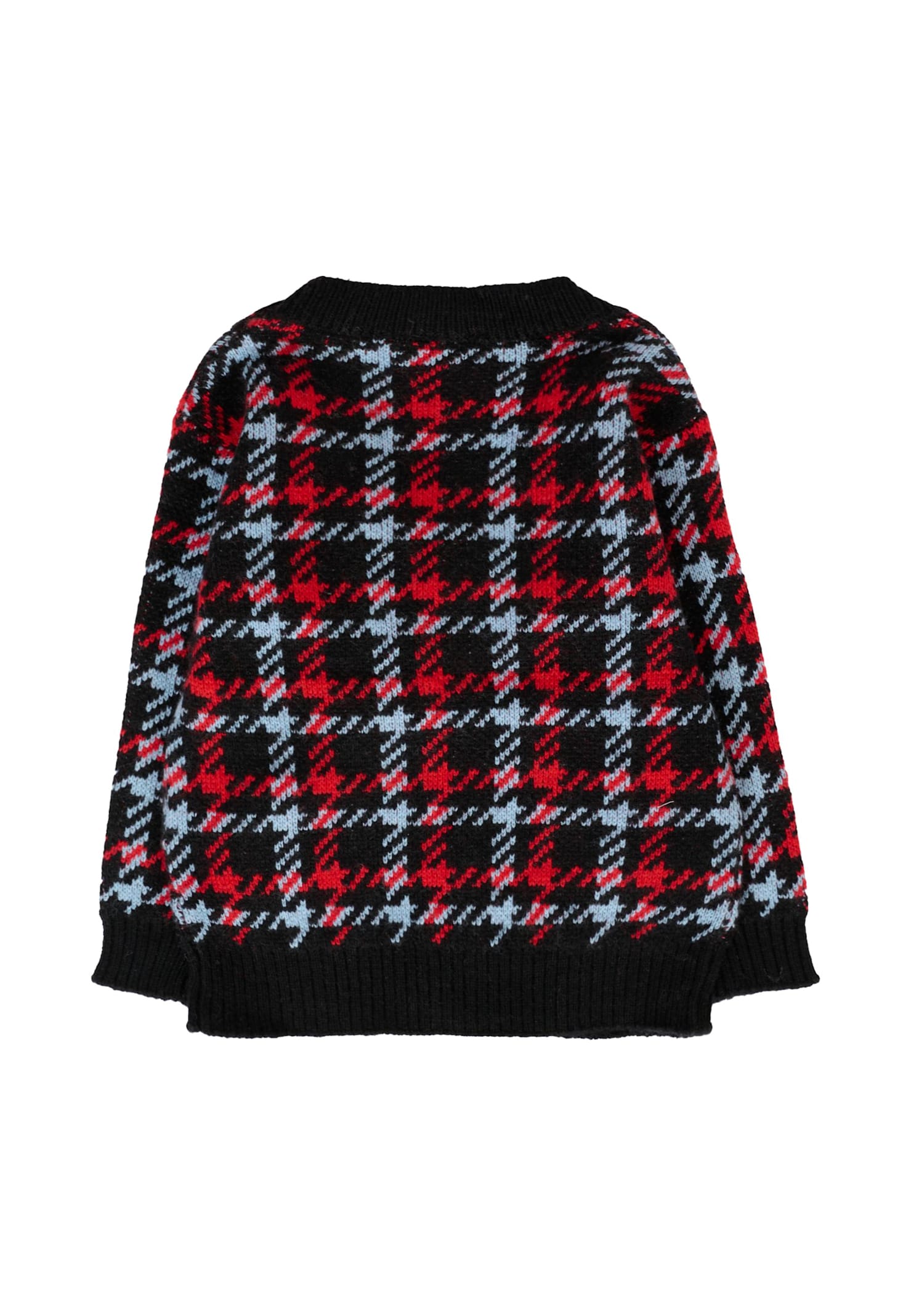Richmond Black Cardigan For Baby Boy With Logo In Black