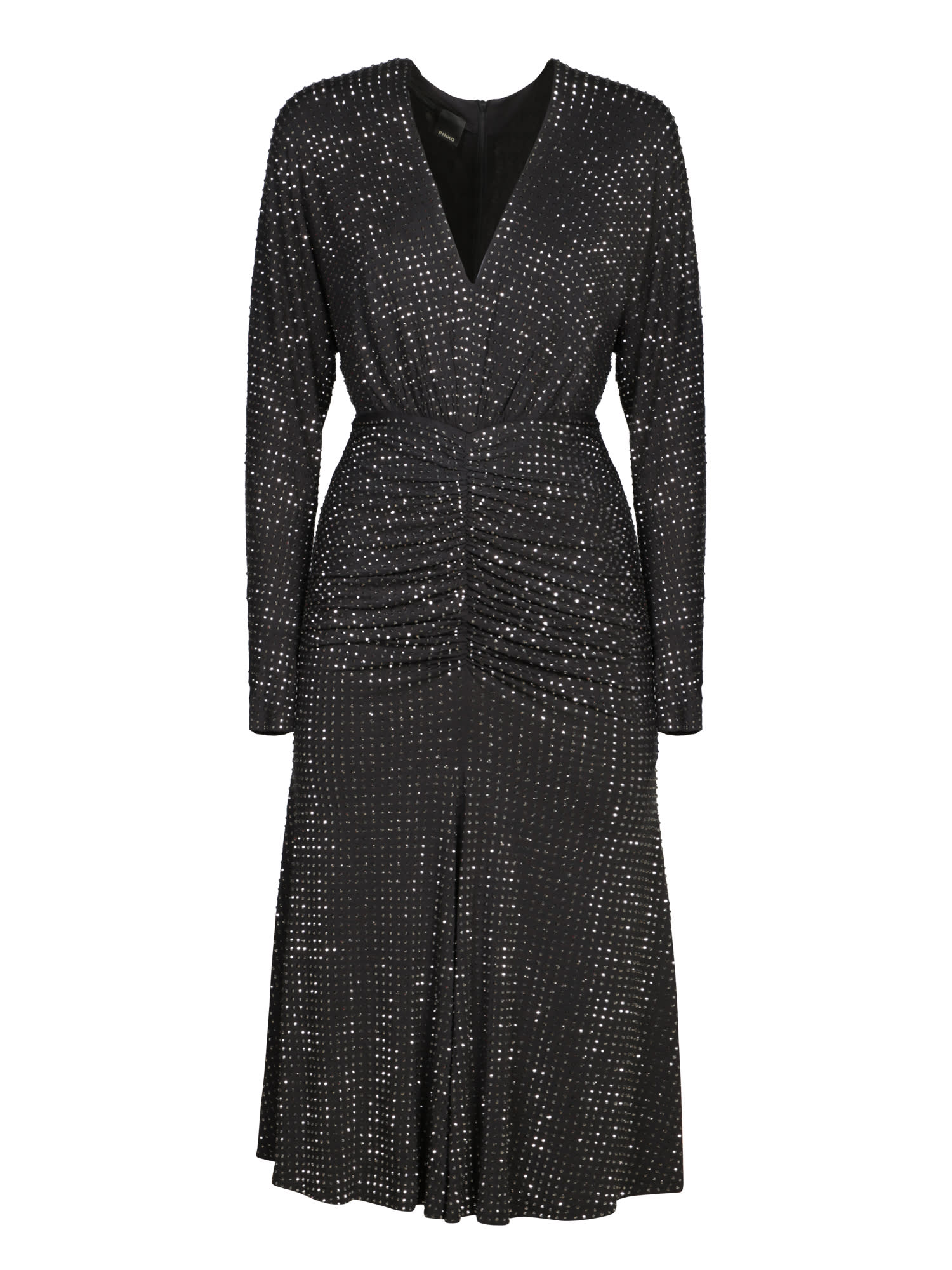 Shop Pinko Black Strass Dress