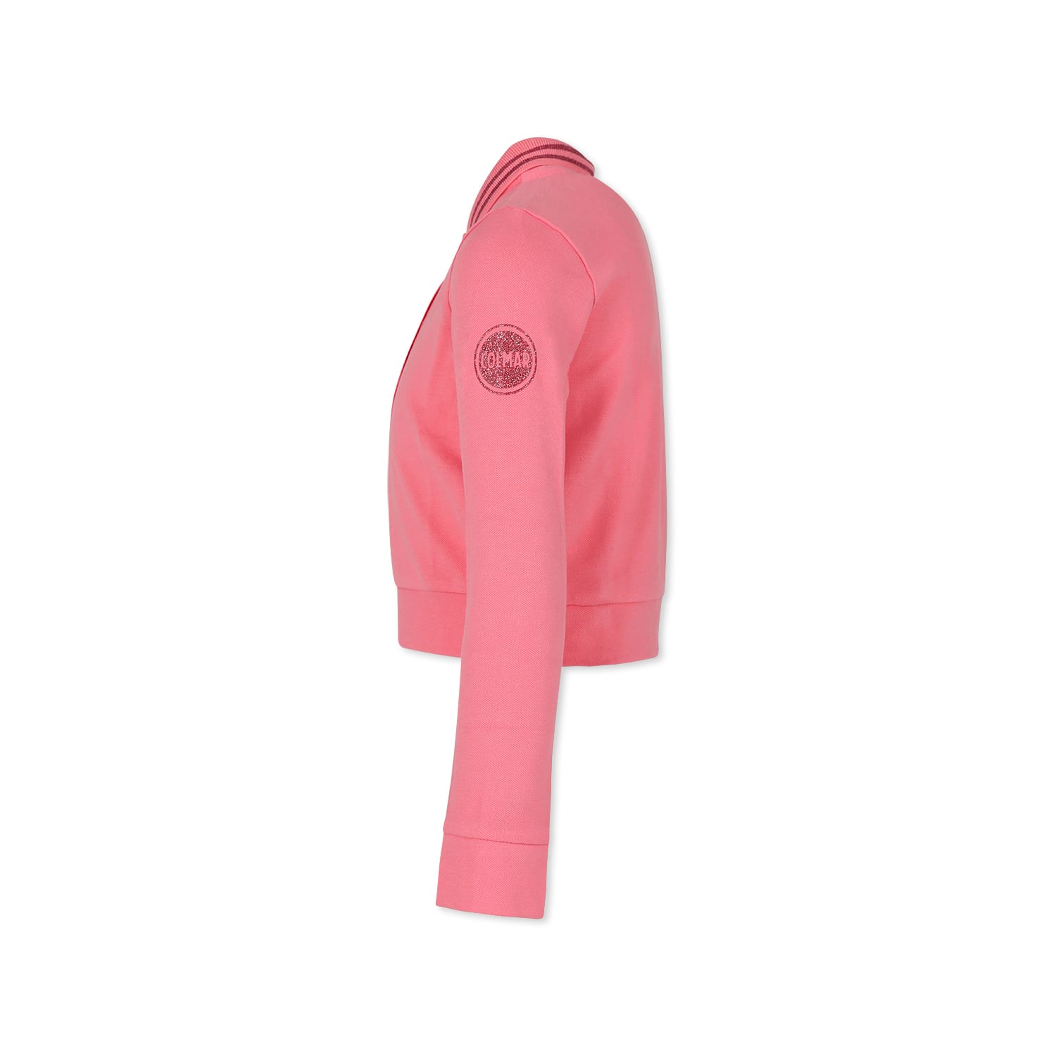 Shop Colmar Pink Crop Polo Shirt For Girl With Logo