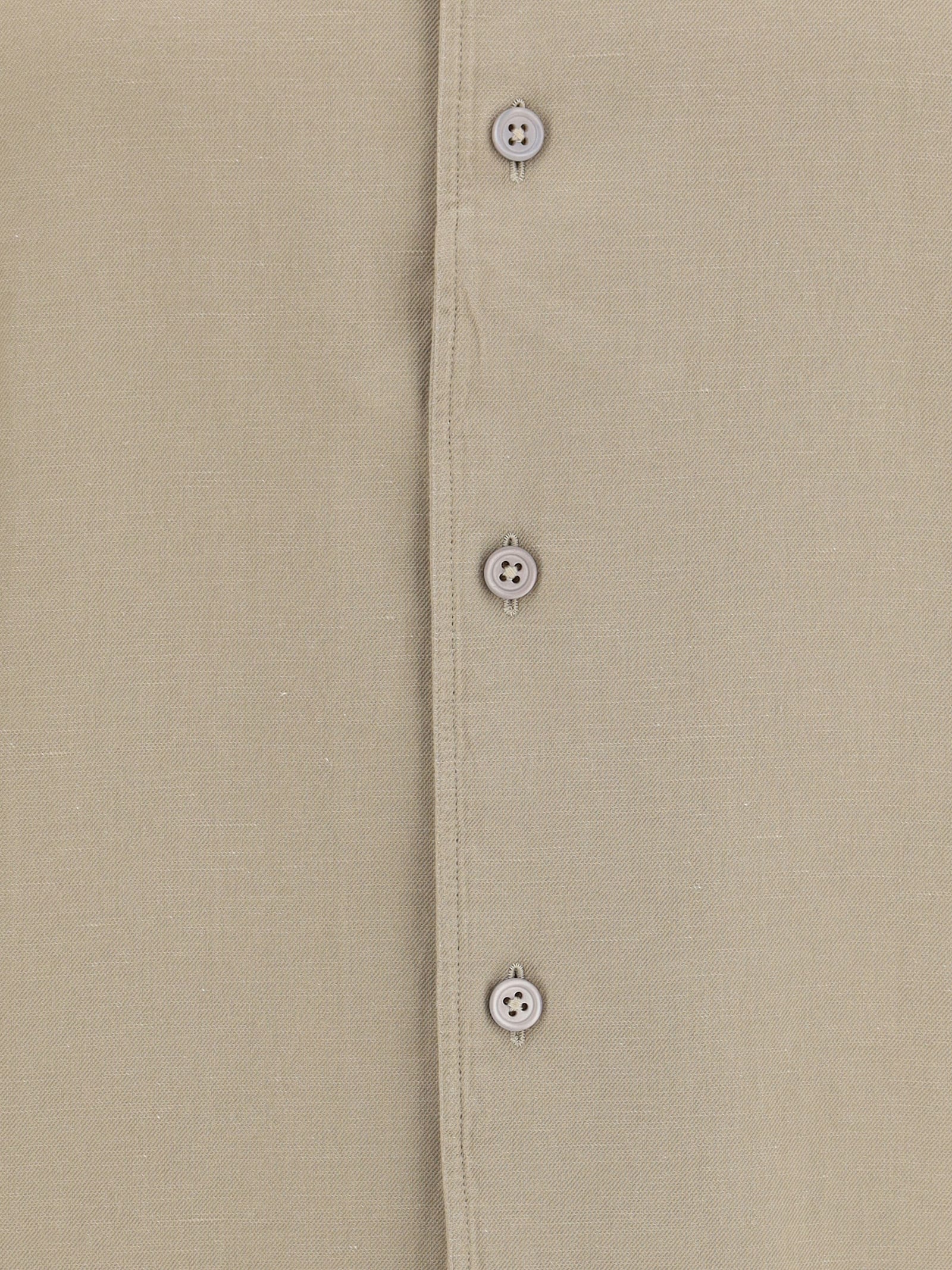Zegna Cash Button Front Shirt In 005