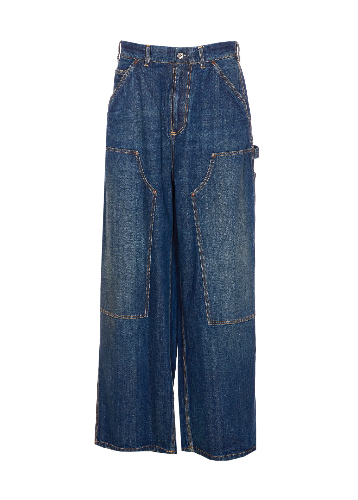 Maison Margiela Workwear Jeans In Blue