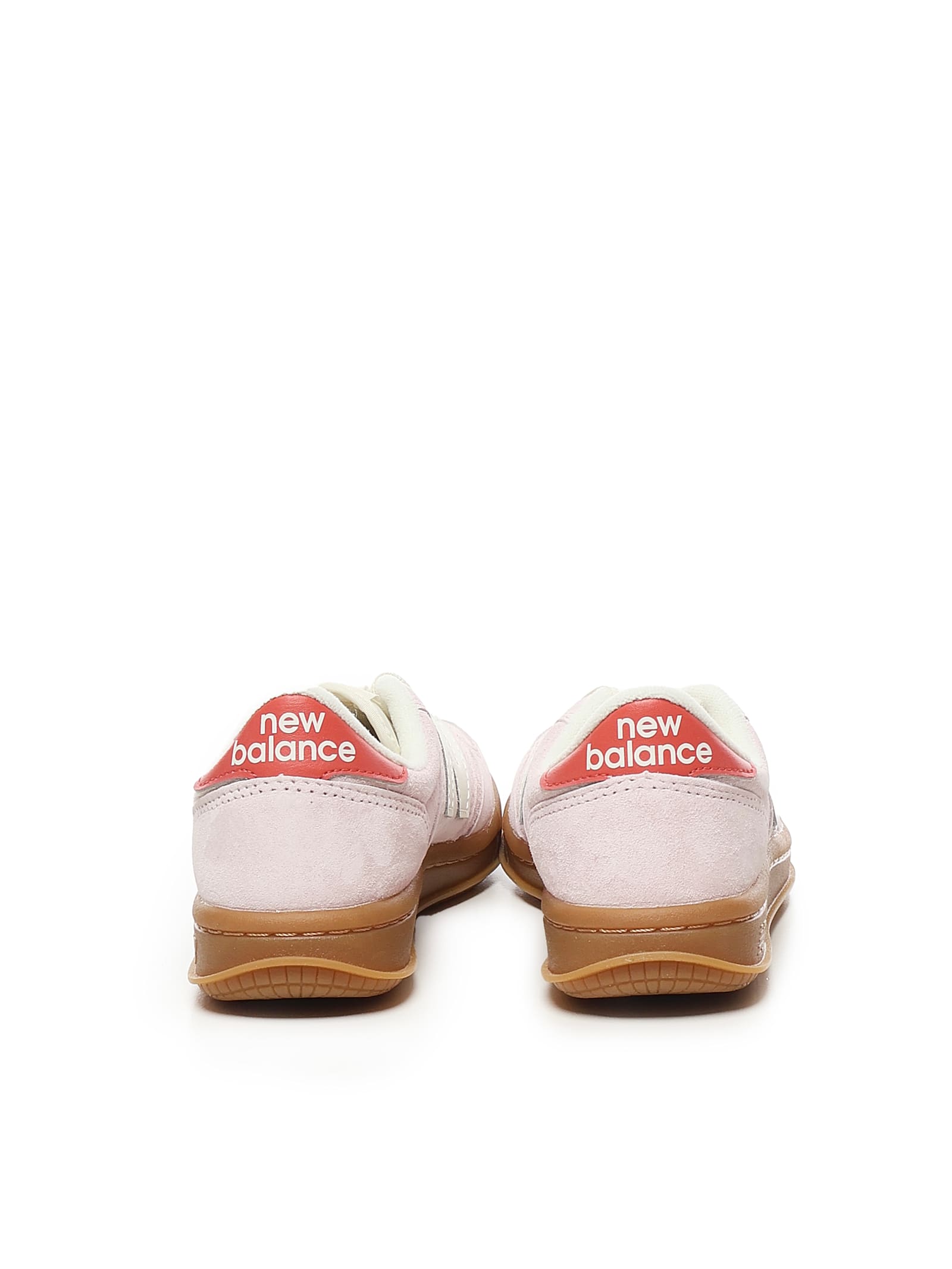 New Balance Sneaker Logo Contrast Heel In Pink