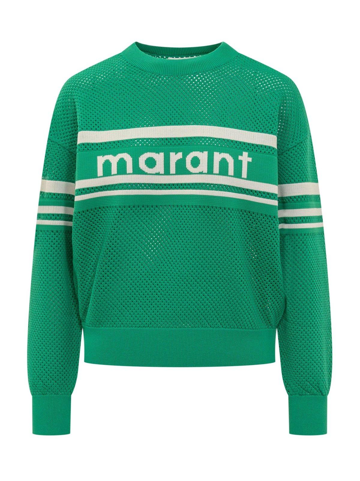 MARANT ETOILE ARWEN OPEN-KNIT CREWNECK JUMPER