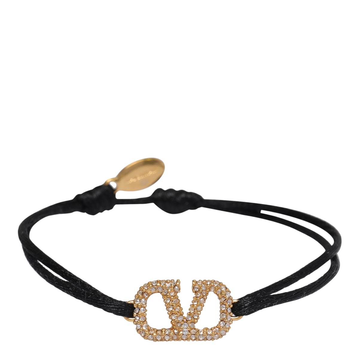 Shop Valentino Vlogo Signature Bracelet In Black