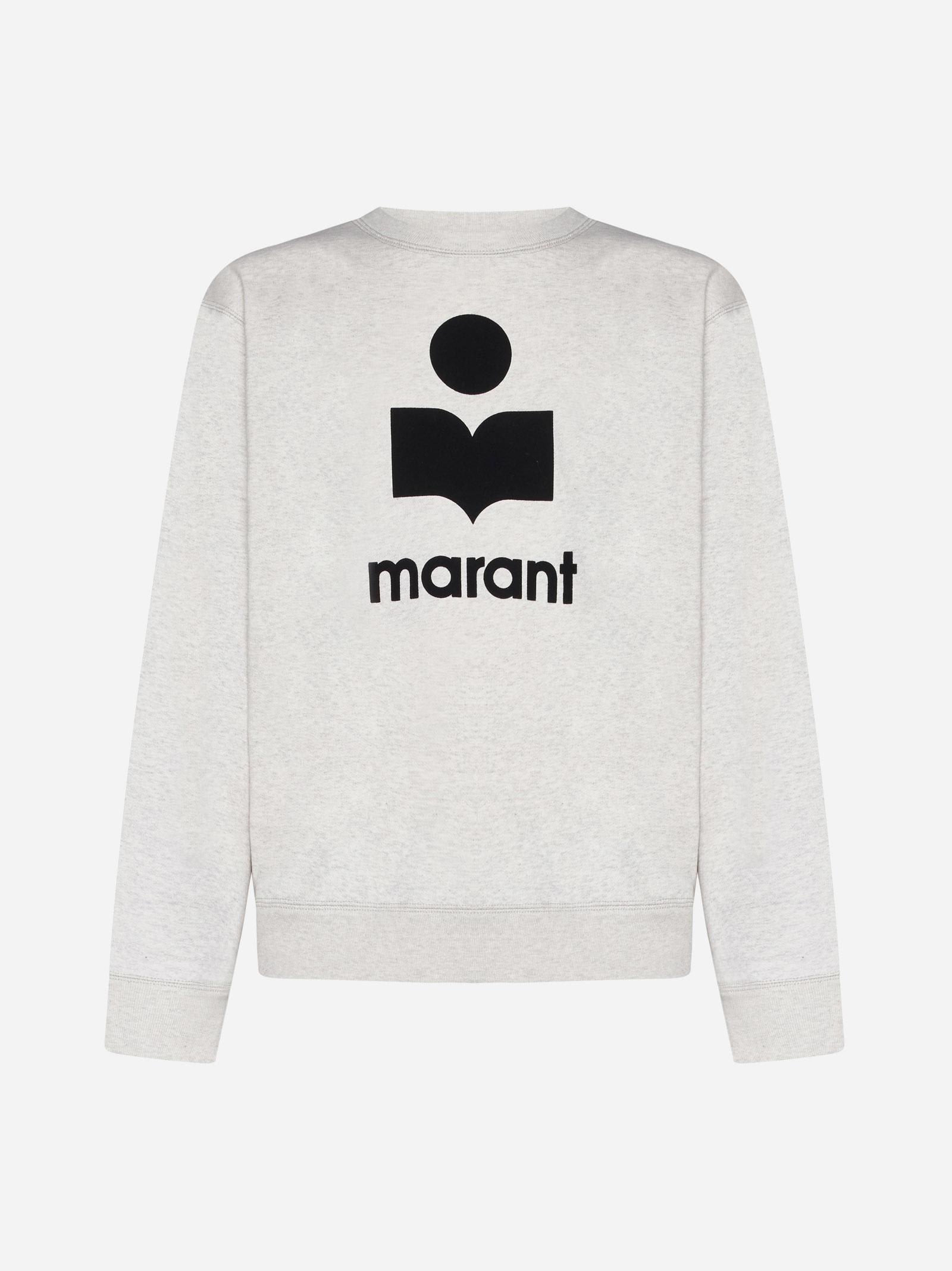 Isabel Marant Mikoy Cotton-blend Sweatshirt In White