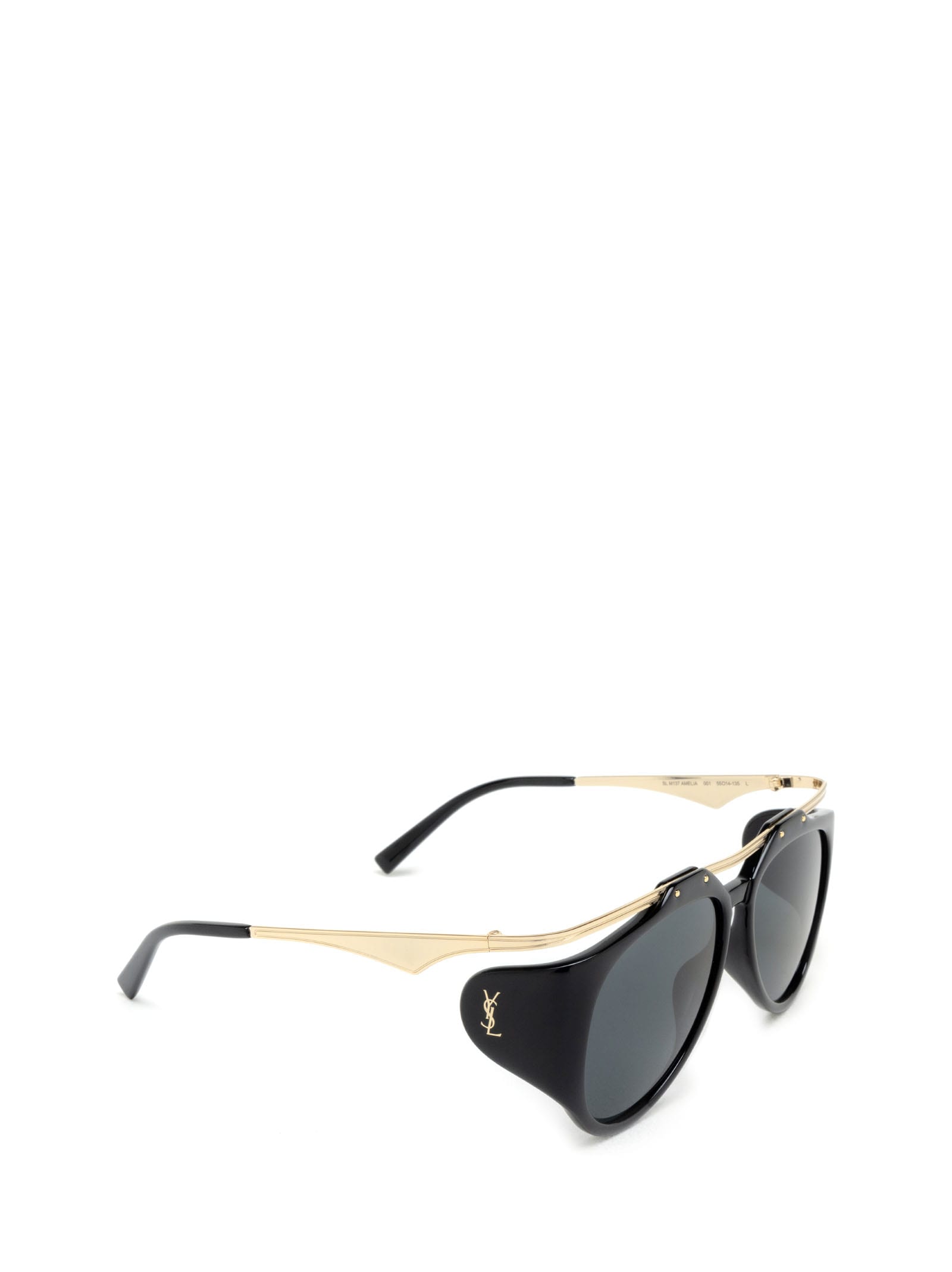 Shop Saint Laurent Sl M137 Black Sunglasses