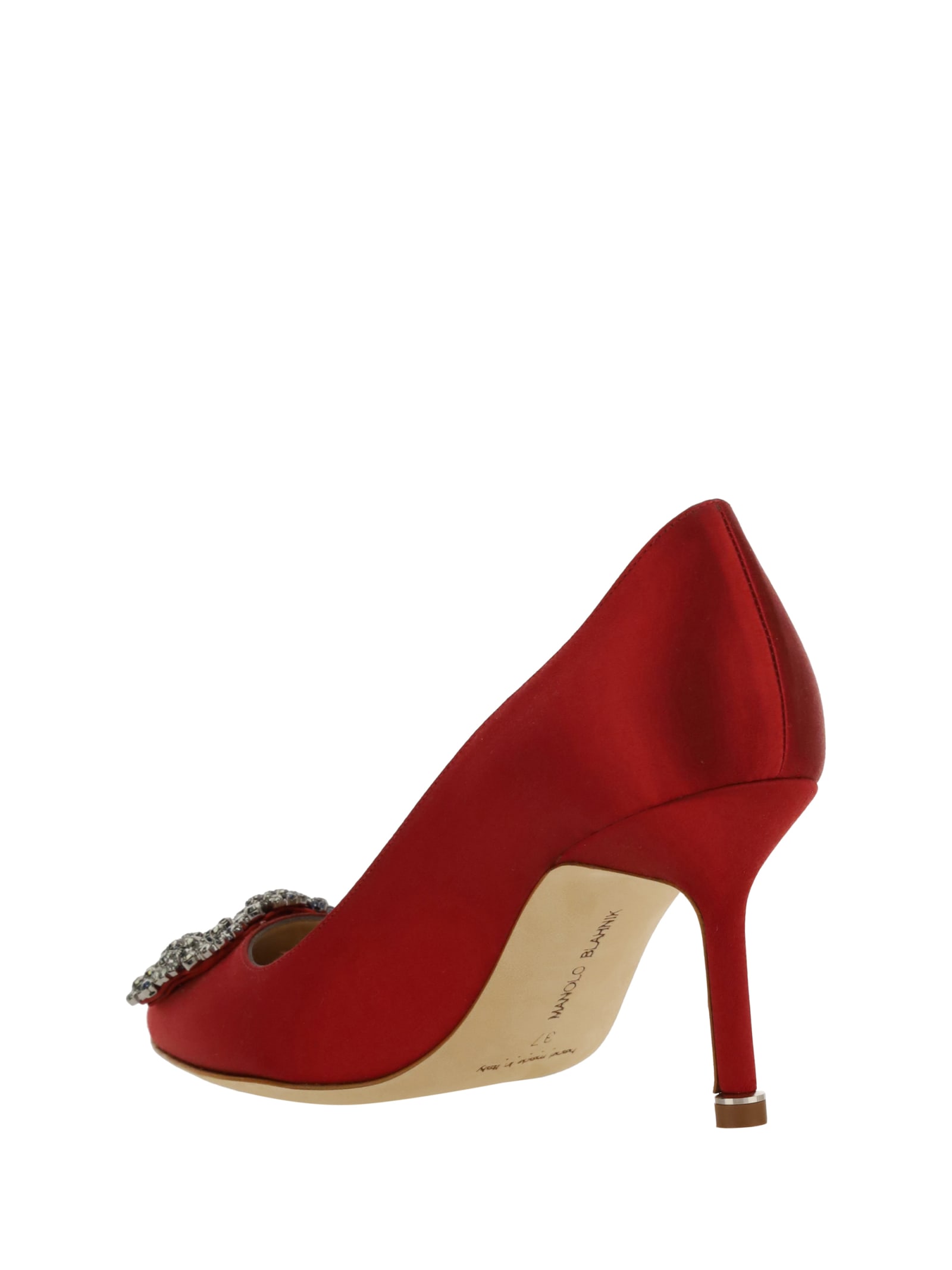 Shop Manolo Blahnik Hangisi Pumps In Dred