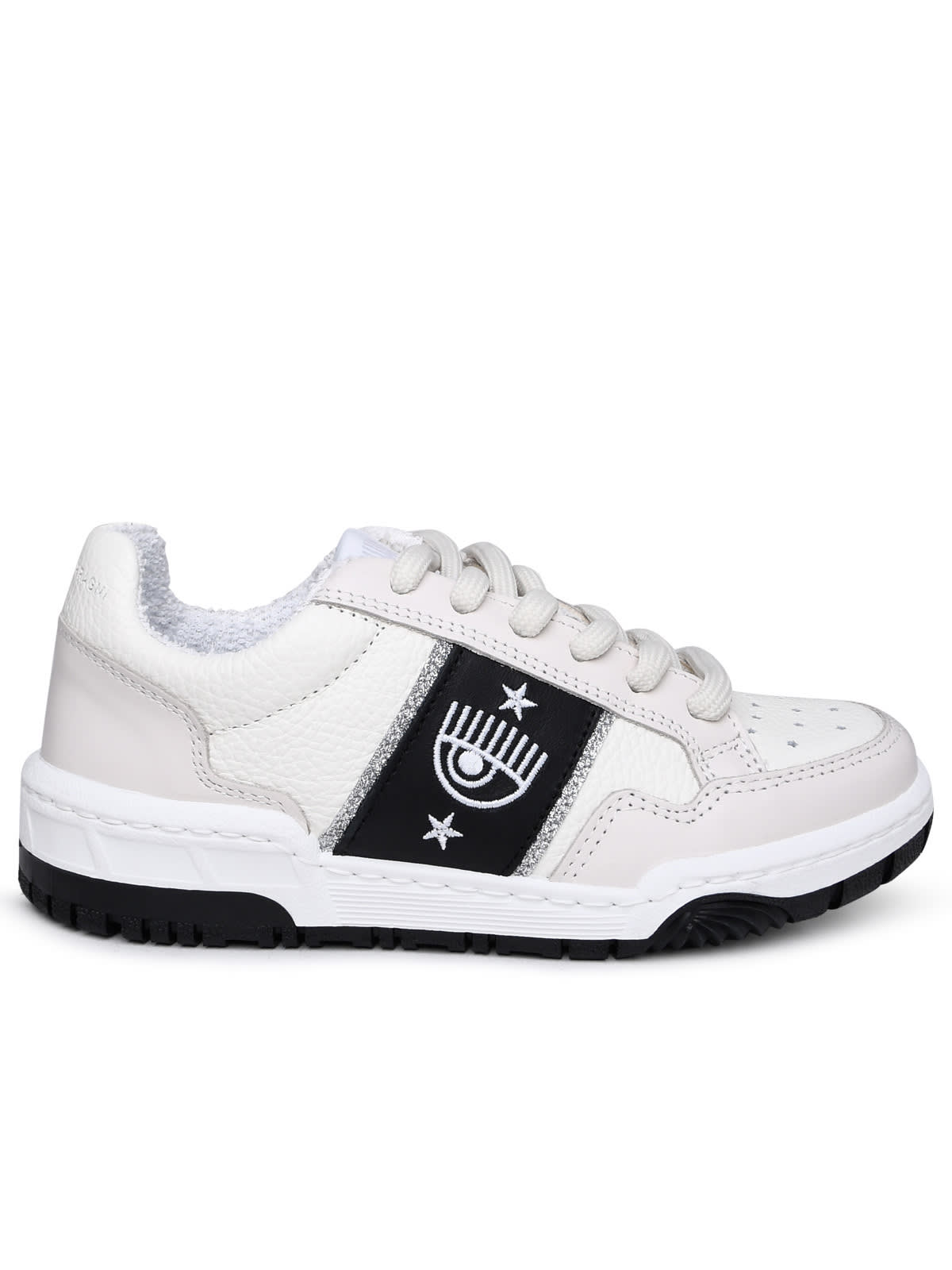 Cf1 White Leather Sneakers