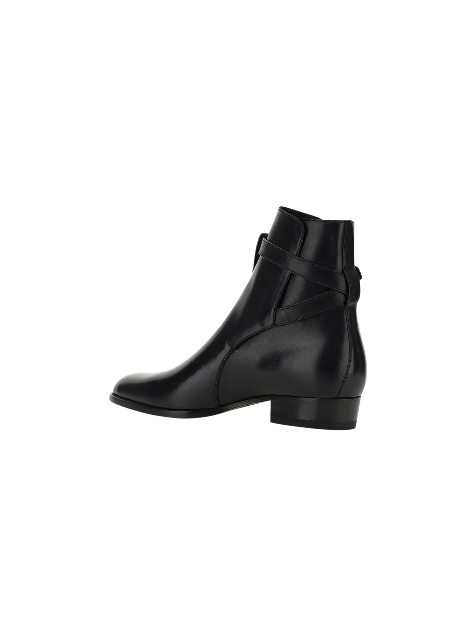 Saint Laurent Vassili 60mm leather boots - Black