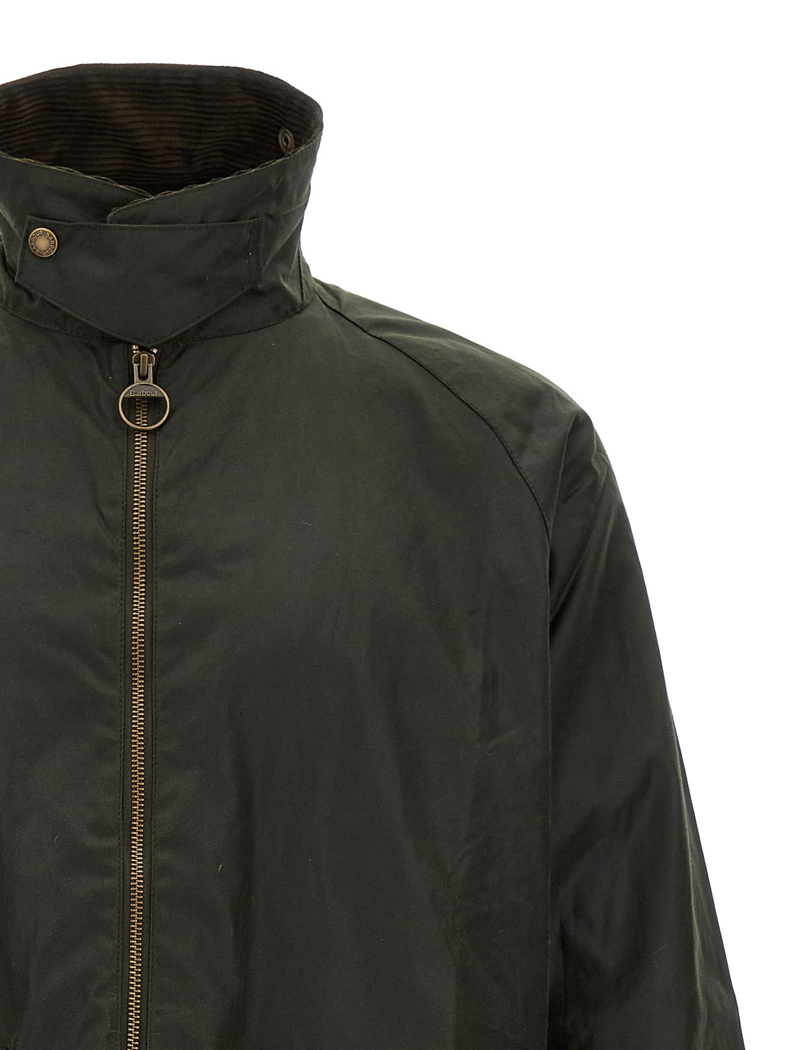 Shop Barbour Short Bedale Jacket In Green