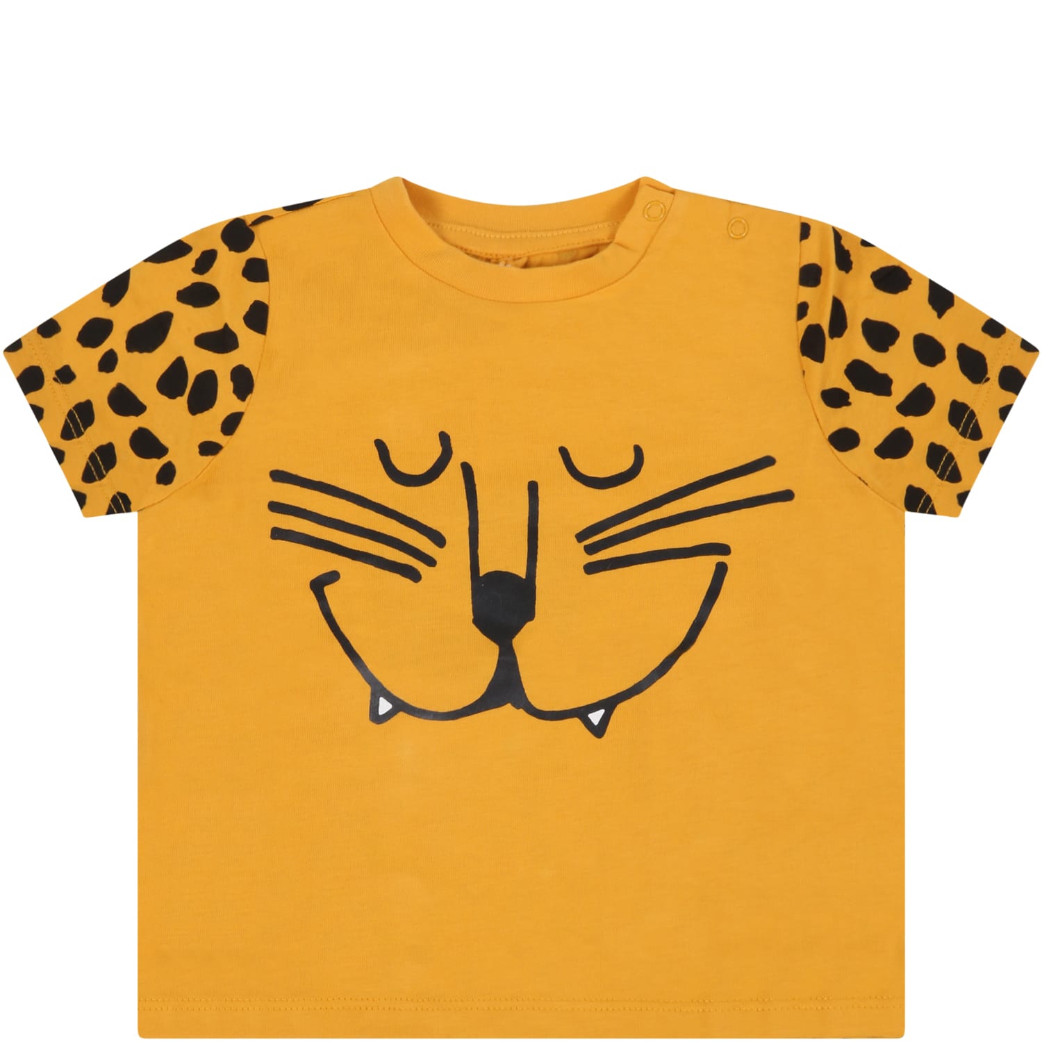 Stella McCartney Kids Yellow T-shirt For Baby Kids