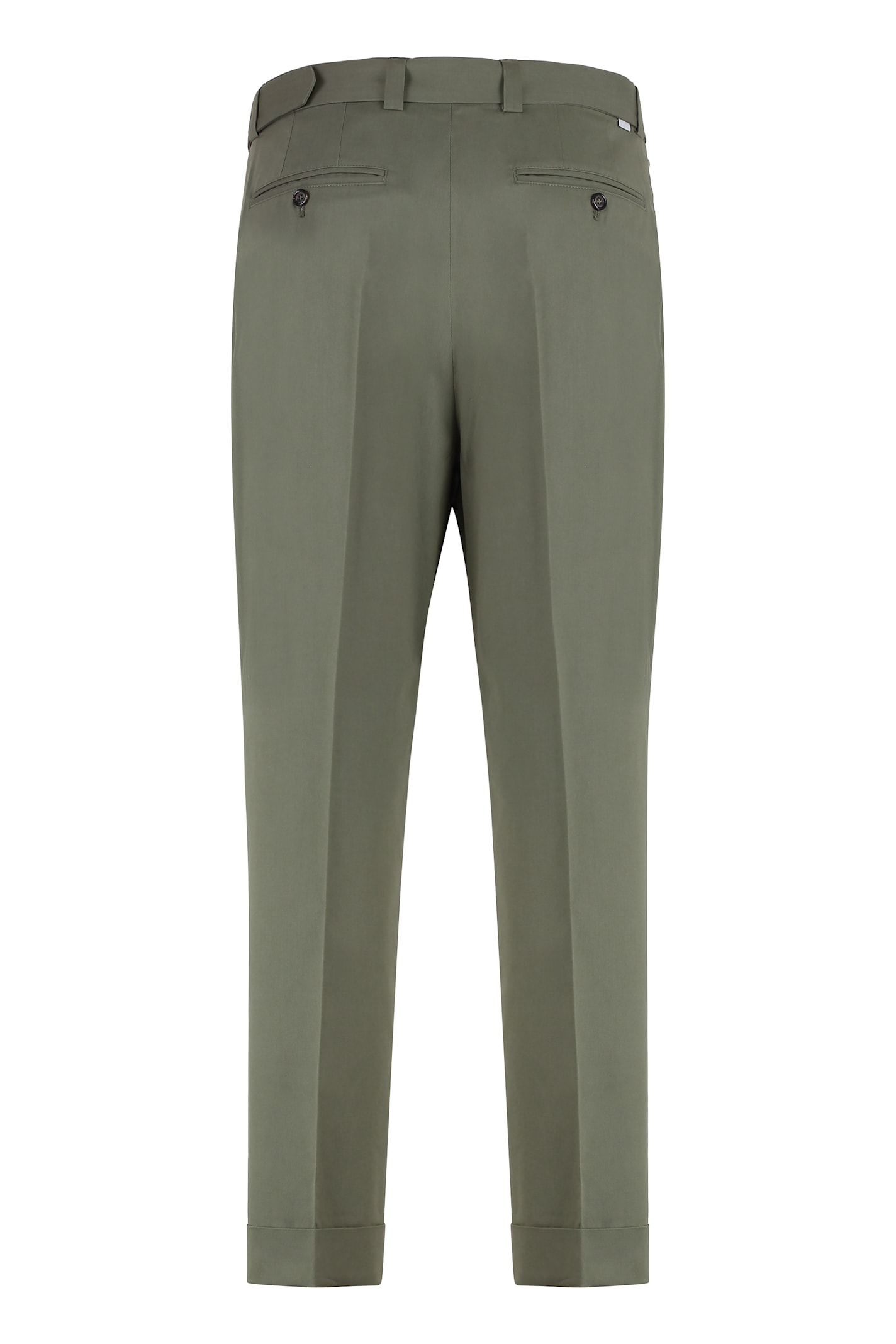 Paolo Pecora Slim Fit Chino Trousers In Green