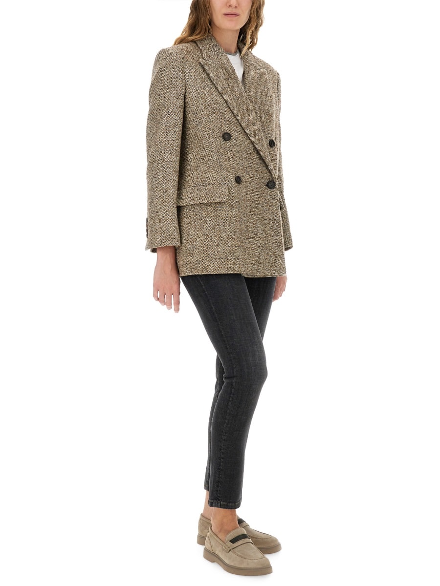 Brunello Cucinelli Women Slim Fit Denim Pants In Black