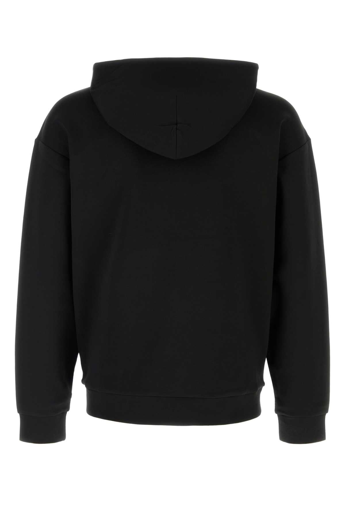 Shop Hugo Boss Black Stretch Cotton Blend Sweatshirt