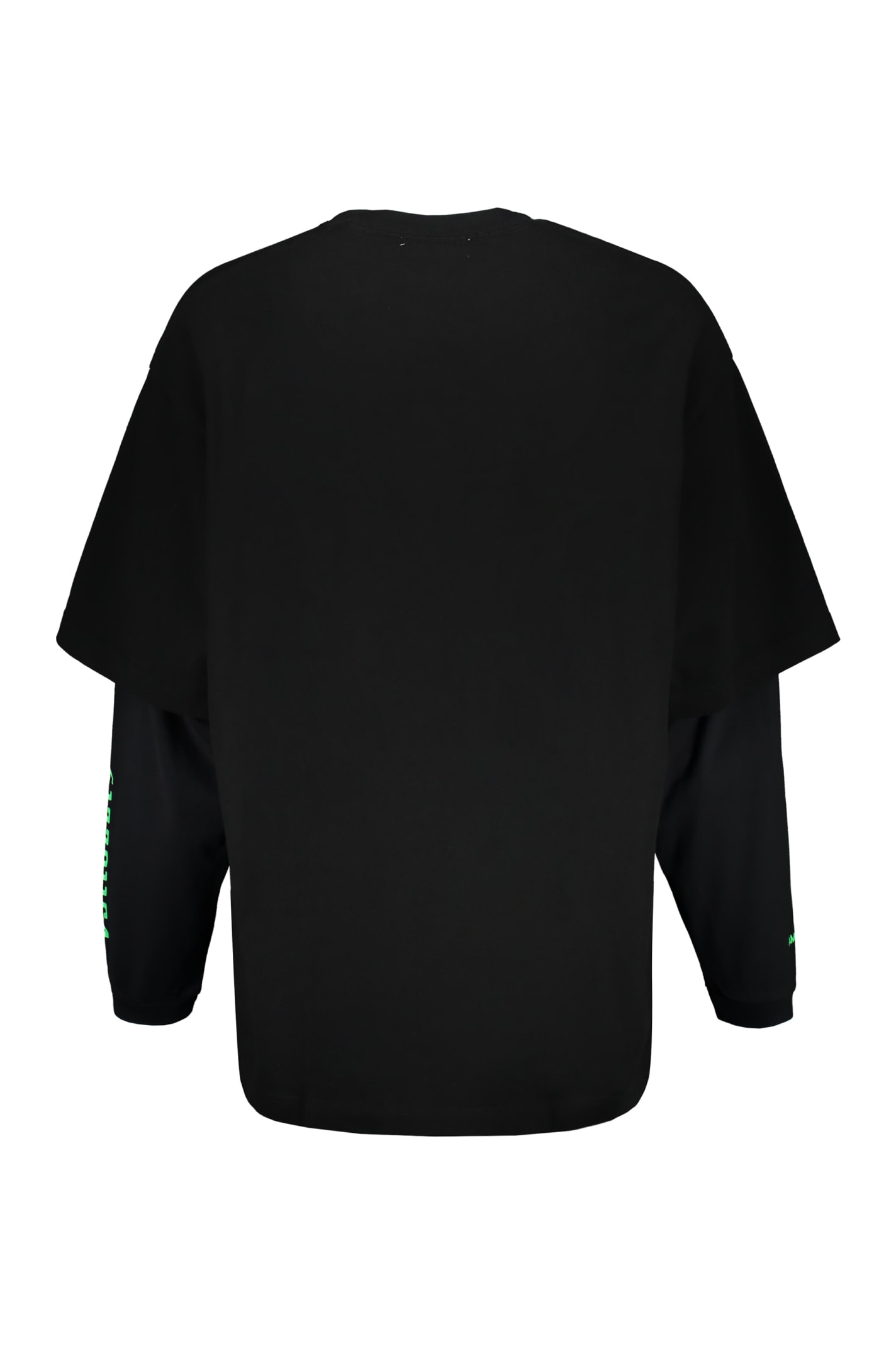 Shop Ambush Long Sleeve Cotton T-shirt In Black