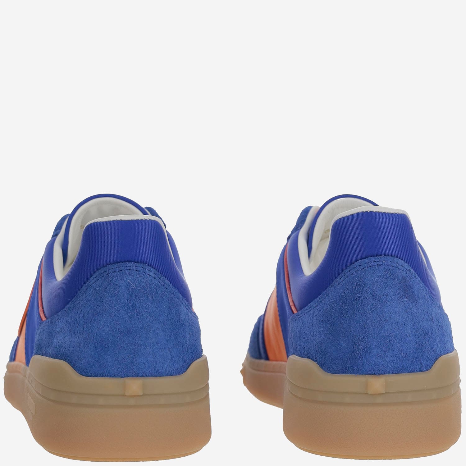 Valentino Multicolor Split Leather And Leather Upvillage Sneakers In Blu