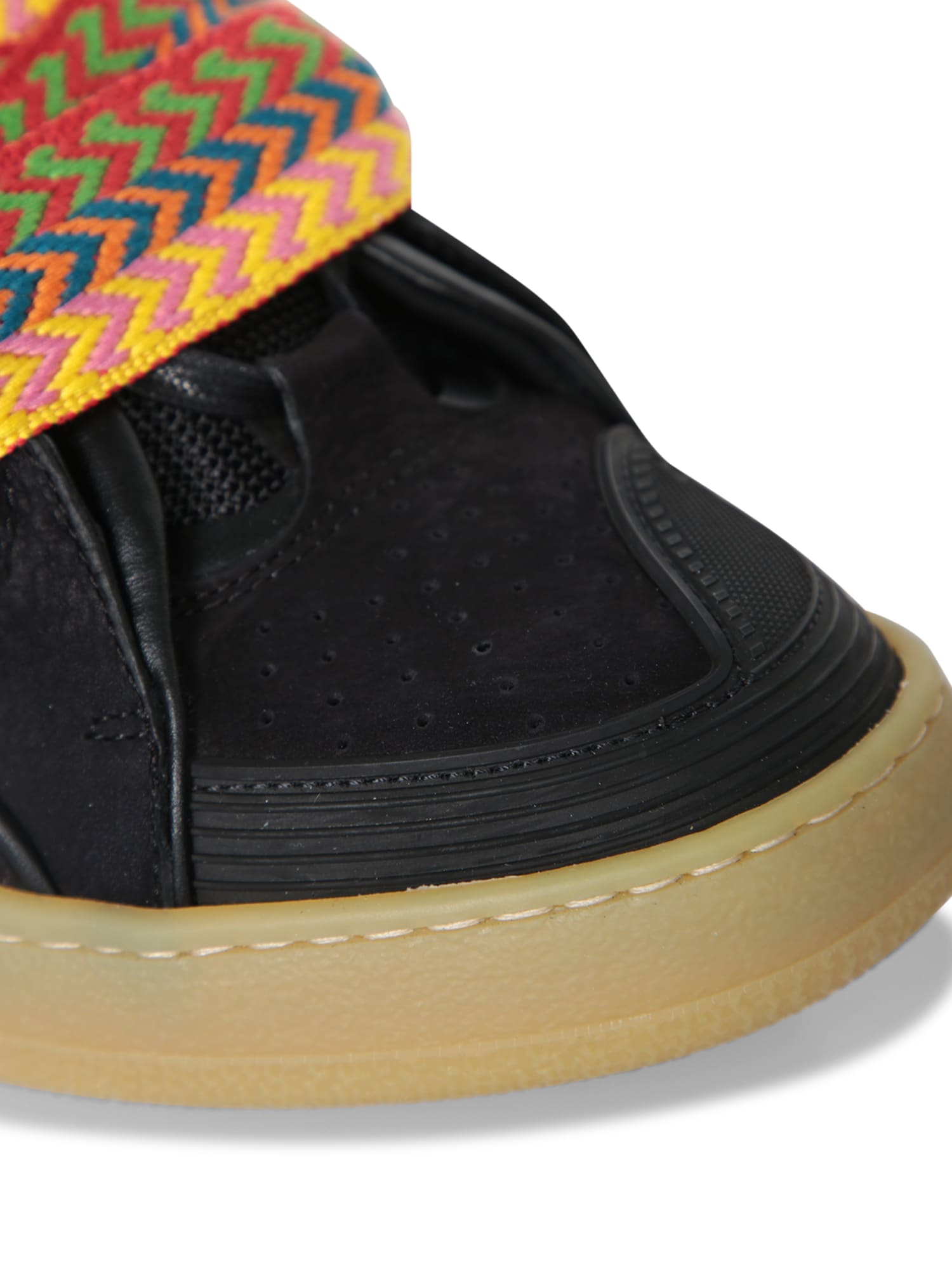 Shop Lanvin Black Curb Sneakers