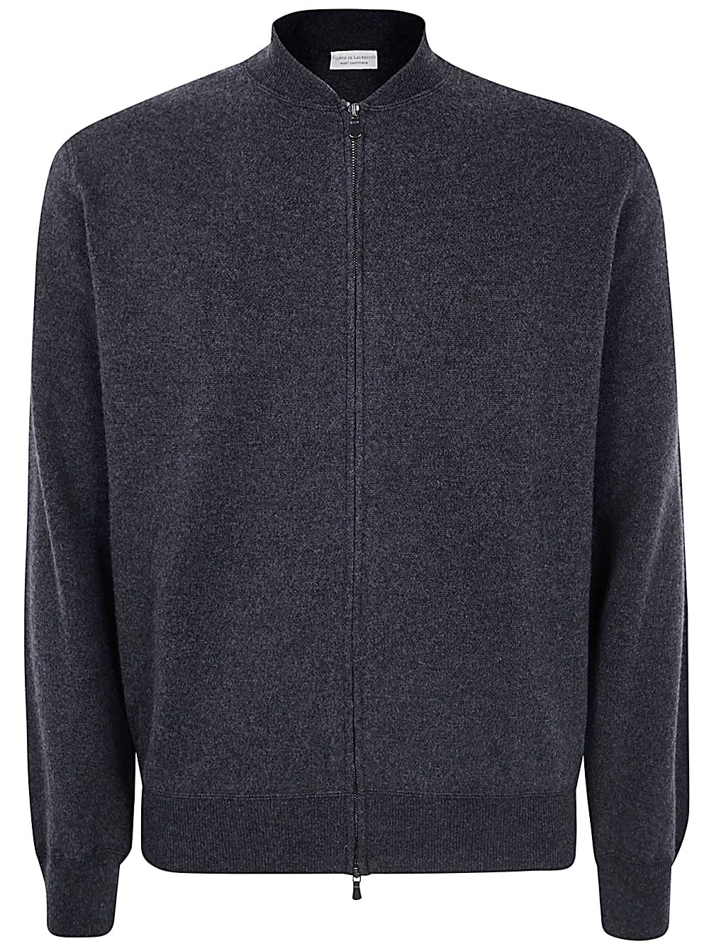 Shop Filippo De Laurentiis Cashmere Wool Fullzip Bomber In Grey