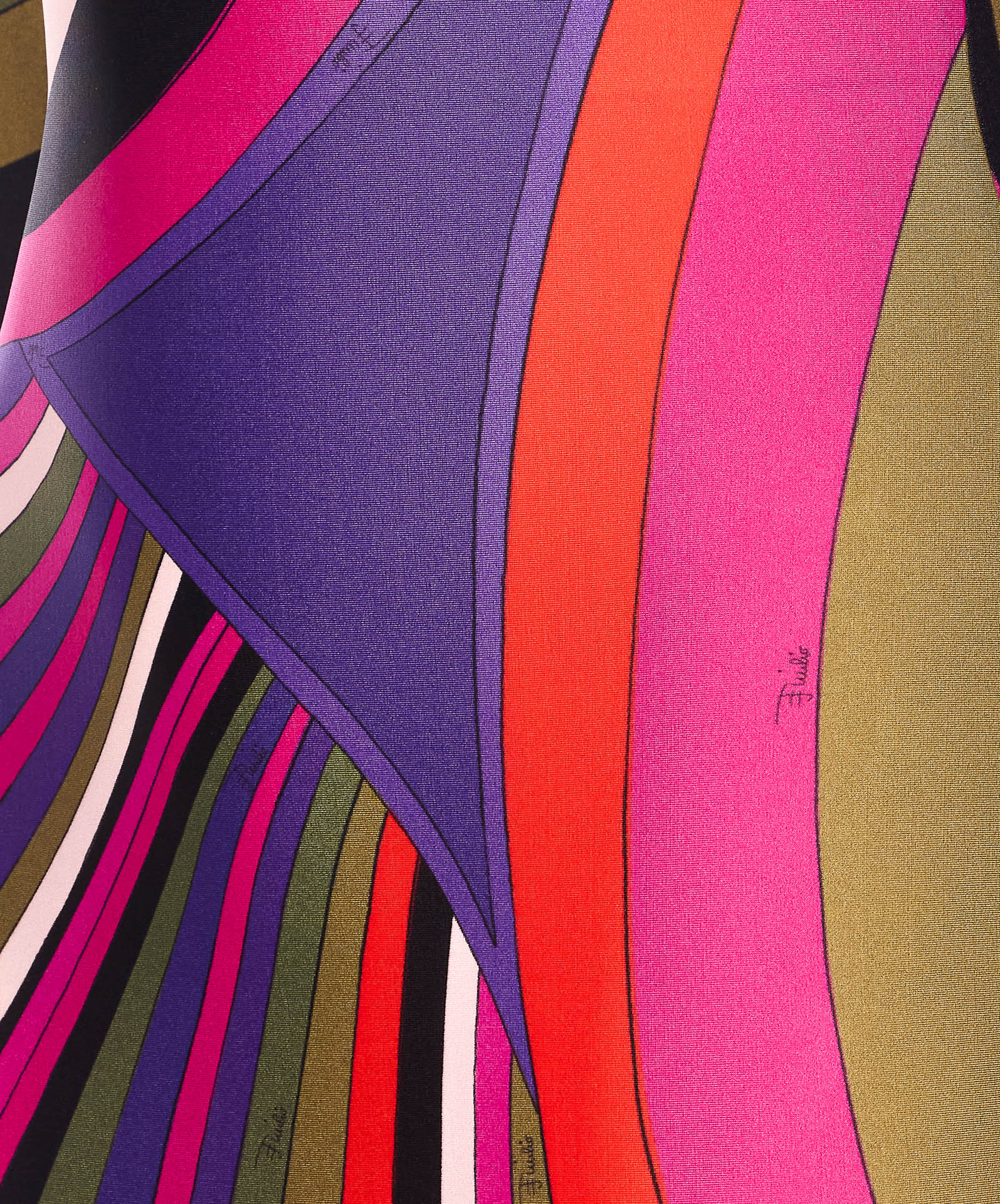 Pucci Iride Print Midi Dress In Multi