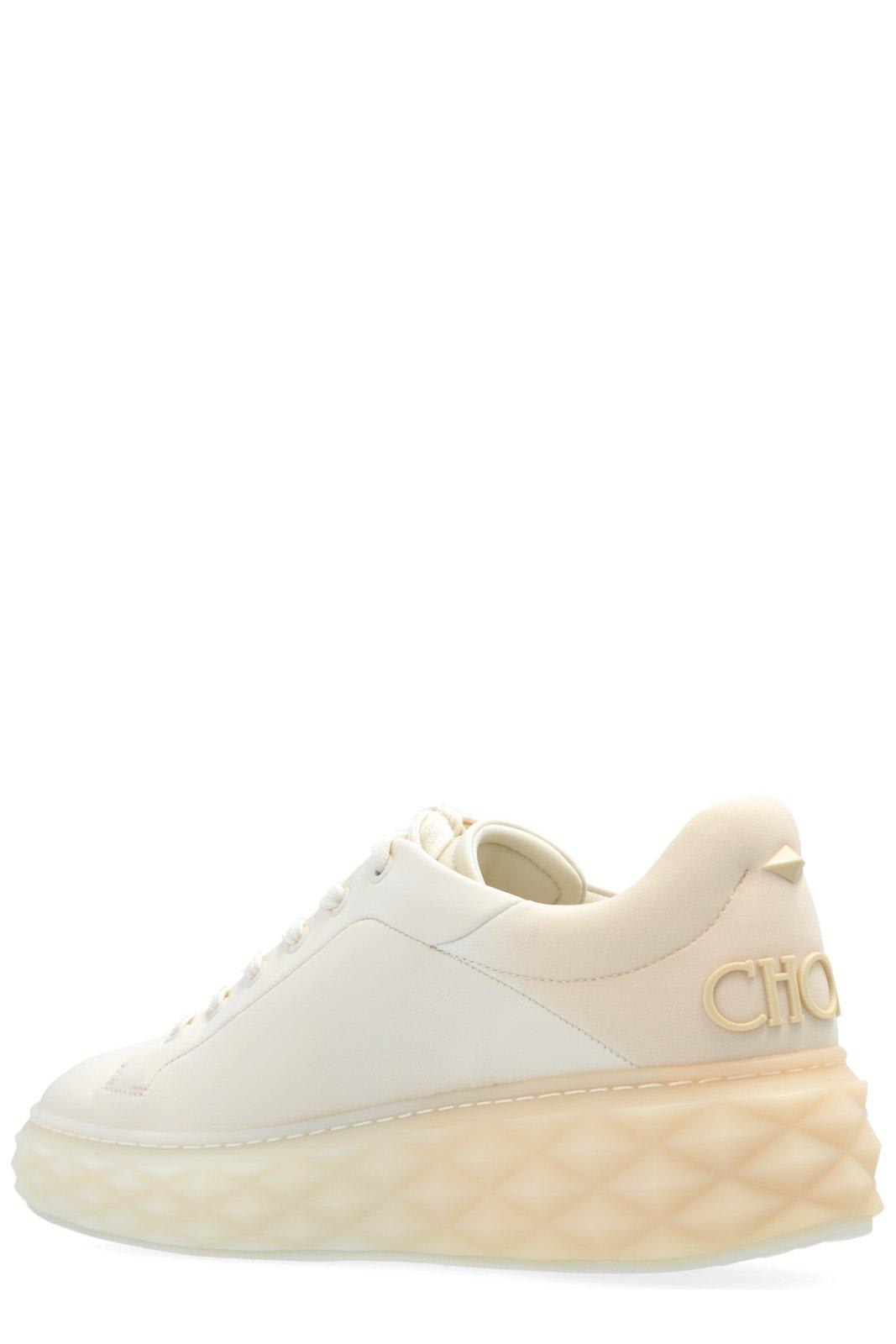 Shop Jimmy Choo Gradient Low-top Sneakers In X Latte Bamboo Mix