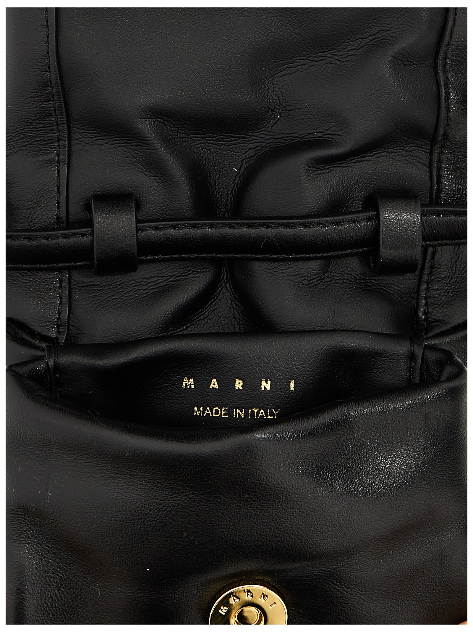 Shop Marni Xaml Mini Clutch In Black