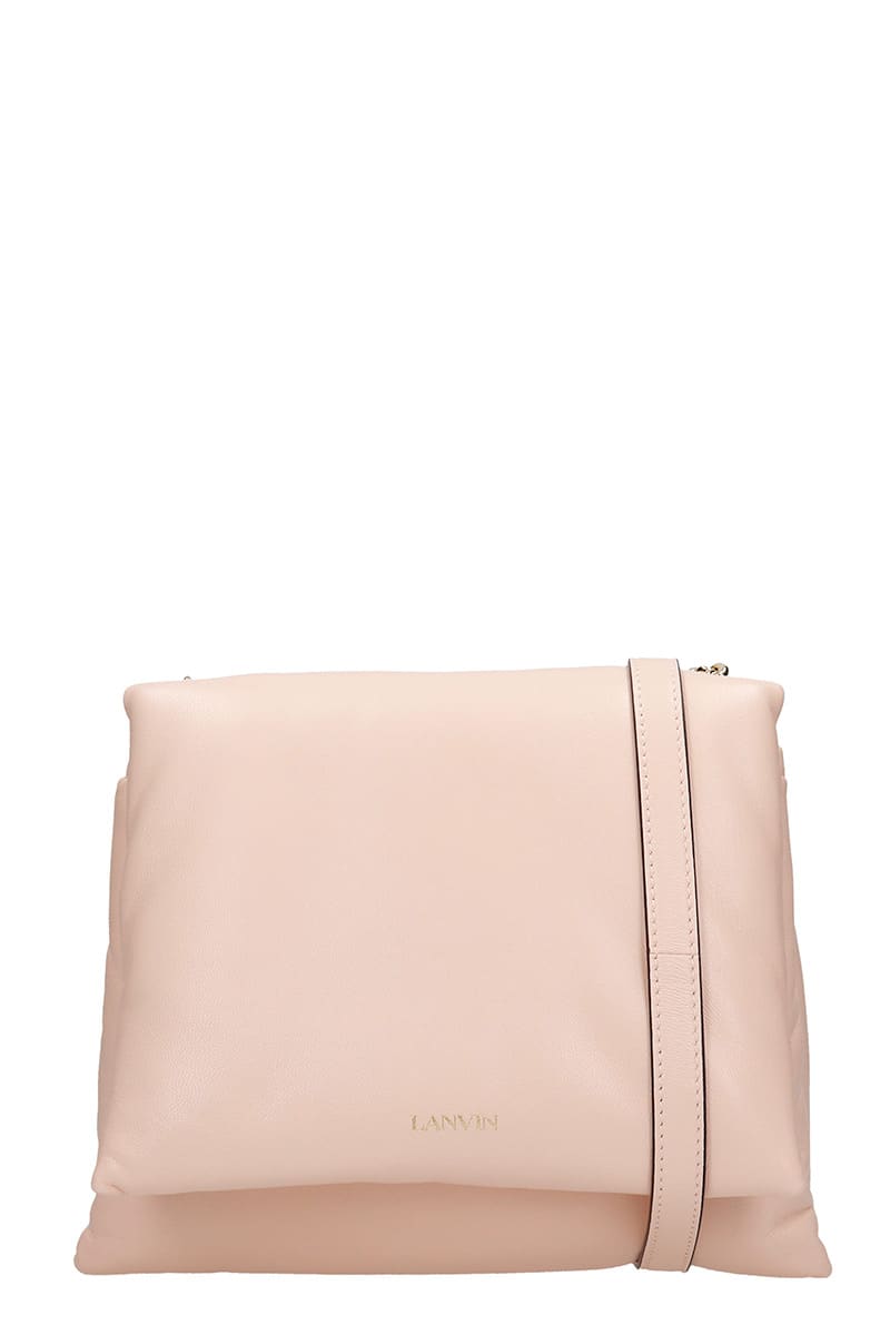 Lanvin Sugar Shoulder Bag In Rose-pink Leather