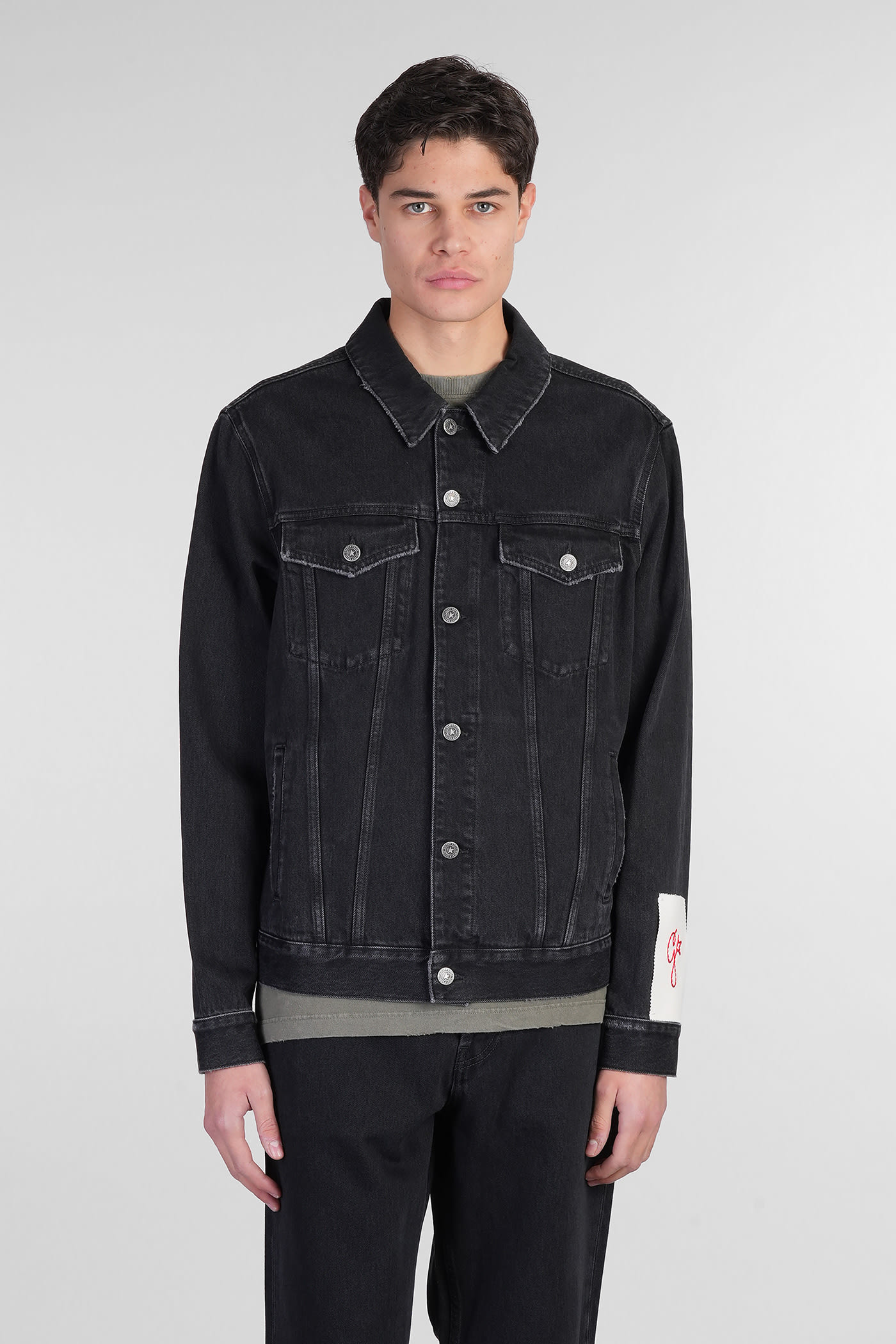 Denim Jackets In Black Denim