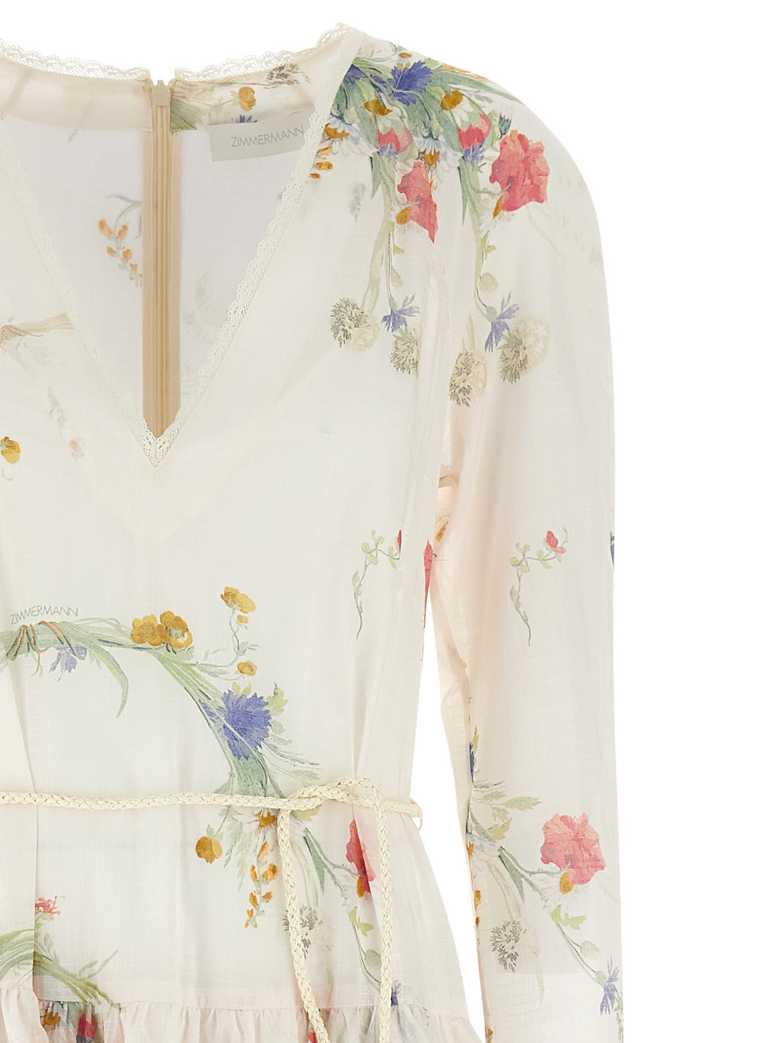 Zimmermann Lucky Maxi Dress In Neutral