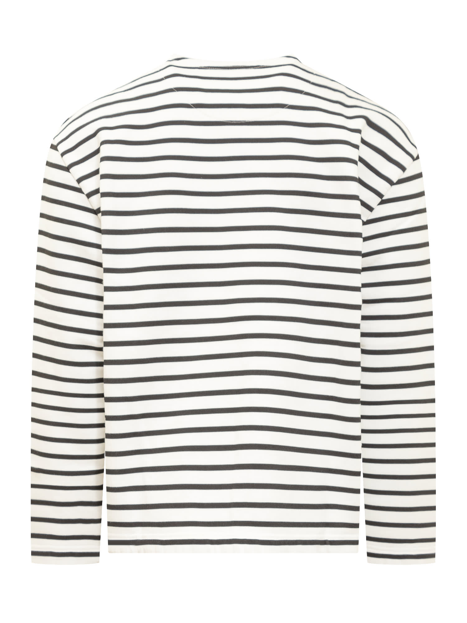 Shop Jw Anderson Long-sleeved Shirt In White/black