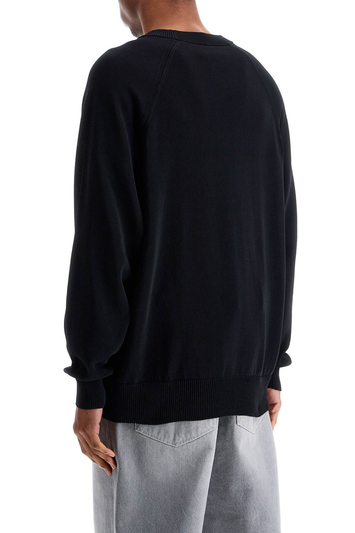 Y-3 Black Recycled Polyester Sweater With Embroidered Logo In Black (black)