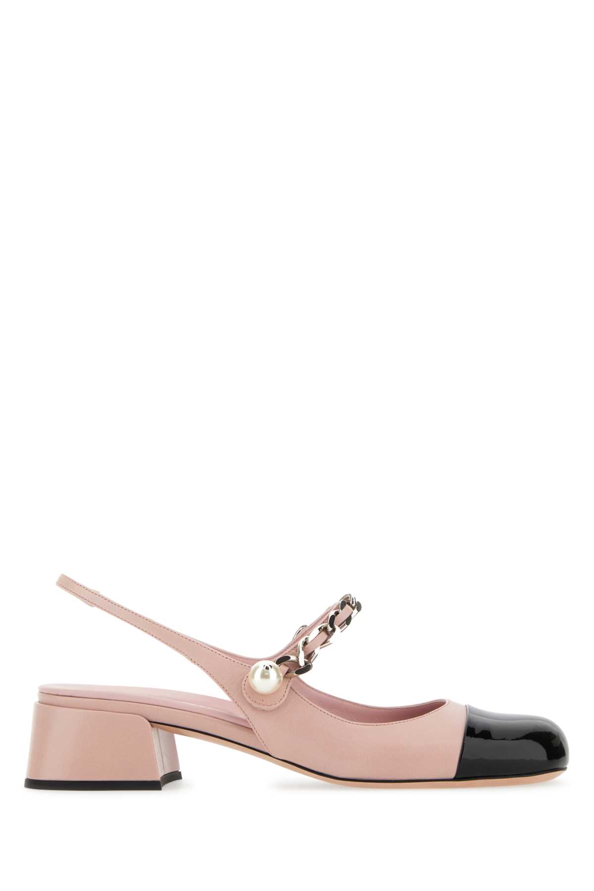 Pink Leather Pumps