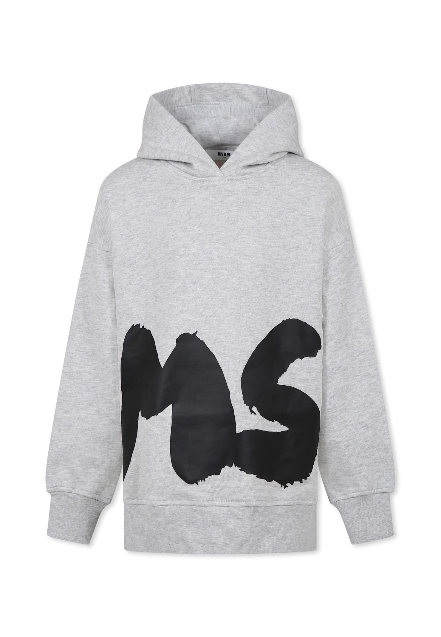 Msgm Logo-print Dress In Gray