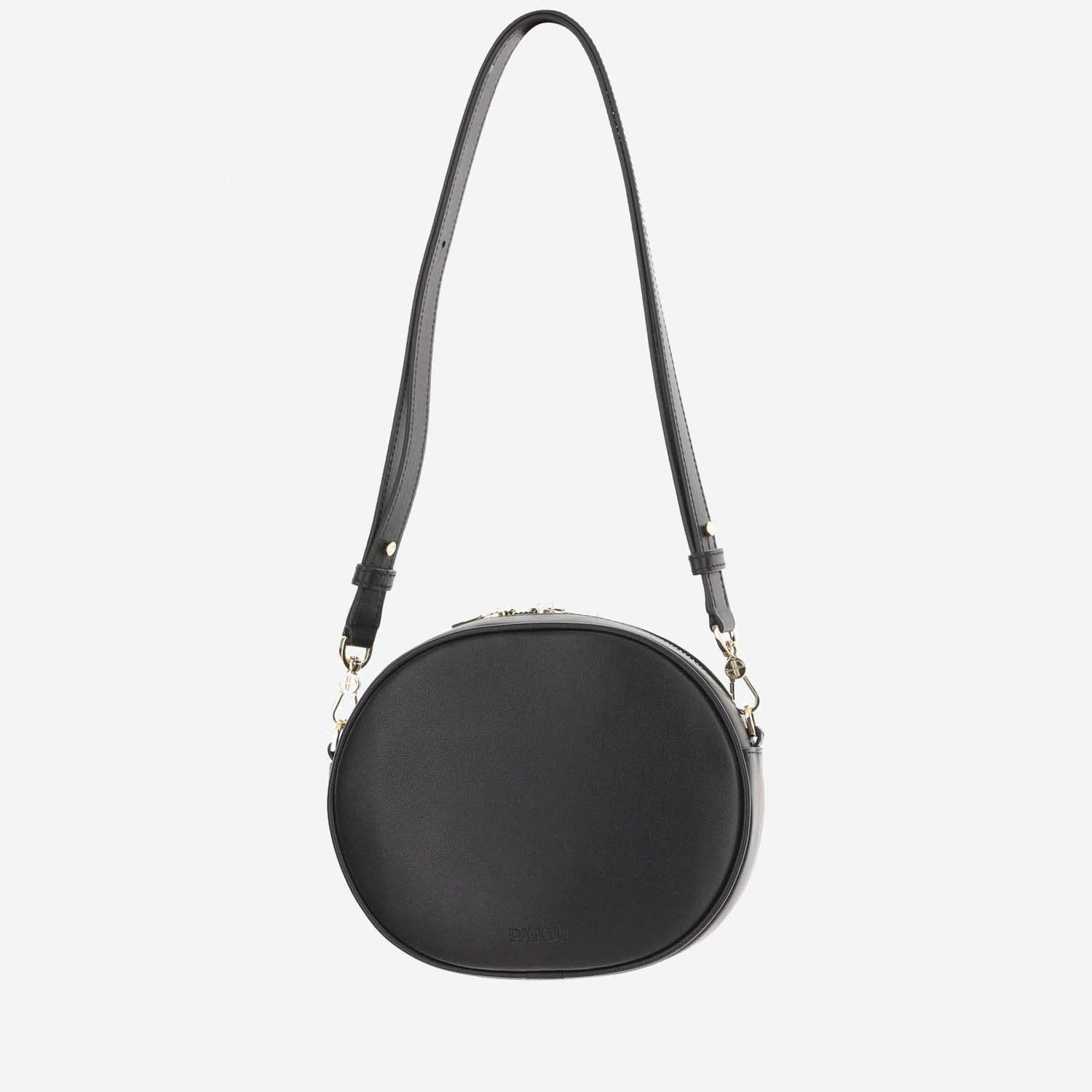 Patou Black Leather Le Jp Shoulder Bag In Black
