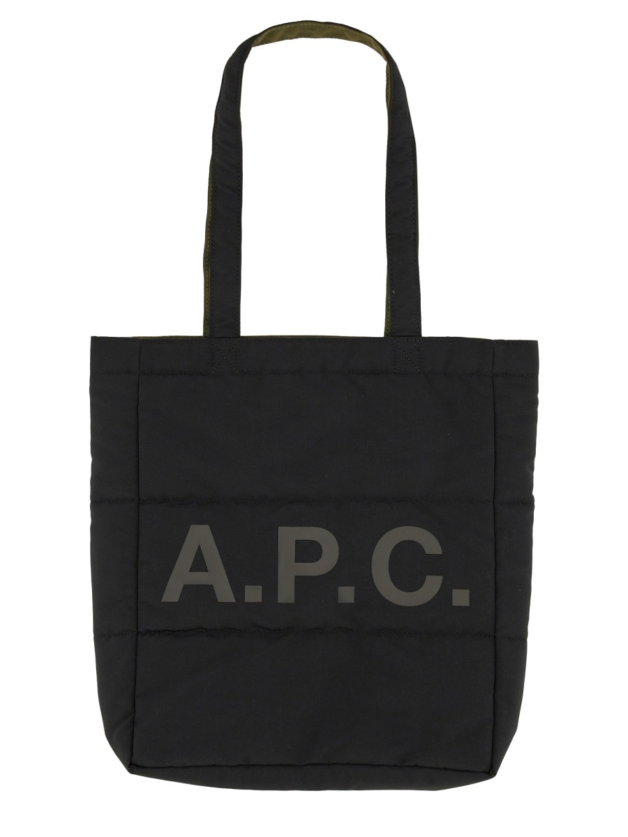 Apc Reversible Tote Lou Bag In Black
