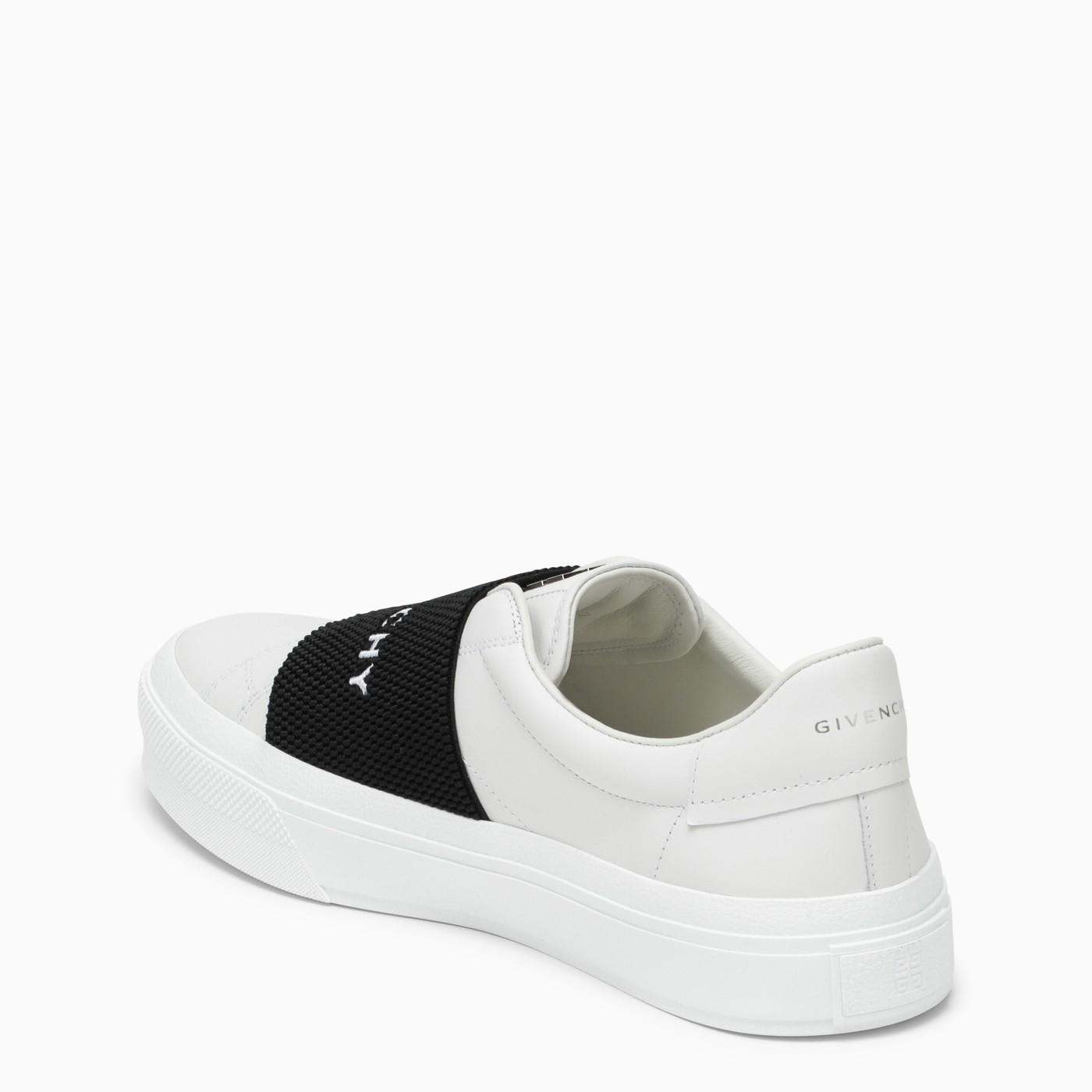 Shop Givenchy White Sneakers With Logo Band