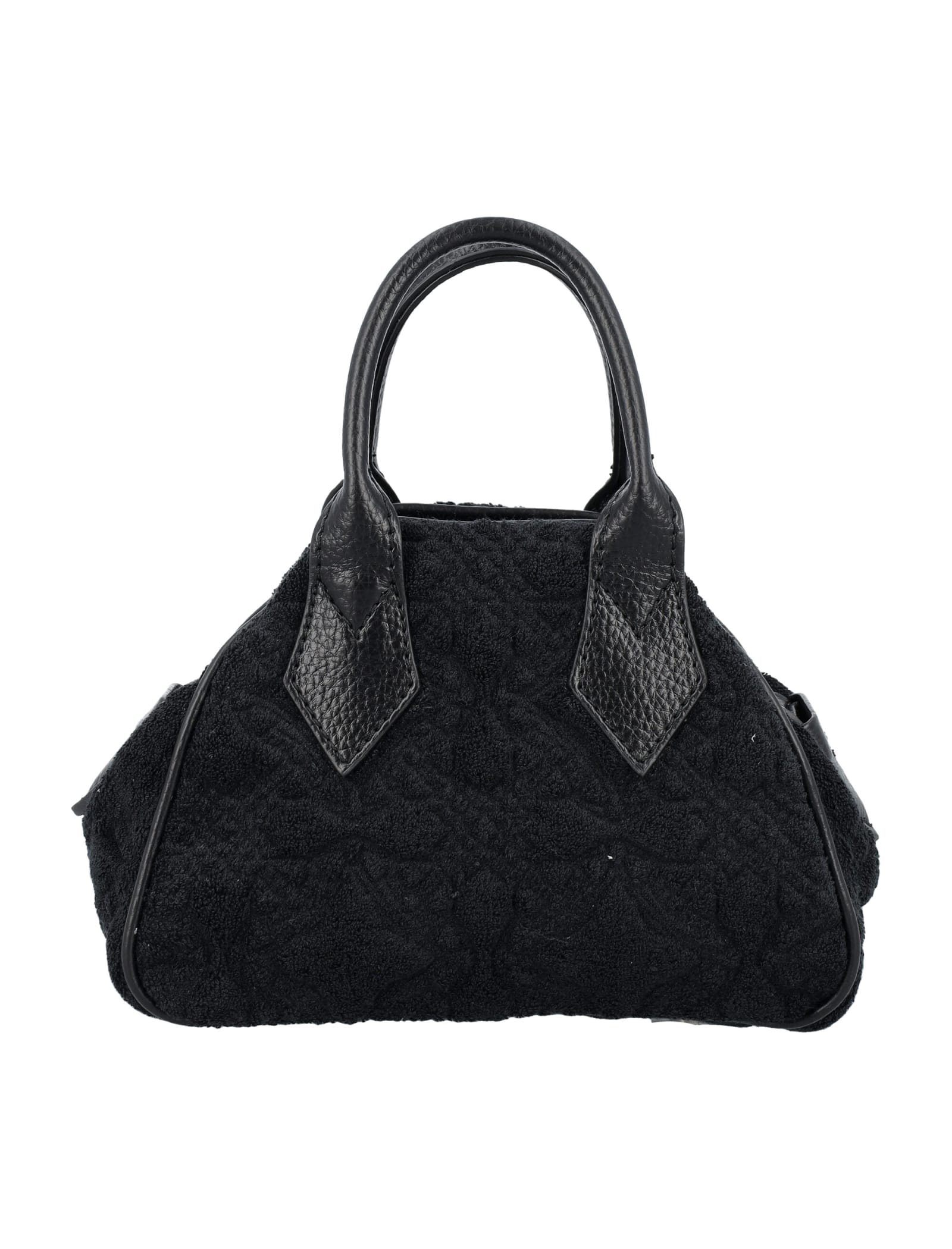 Shop Vivienne Westwood Toweling Yasmine Mini Bag In Black
