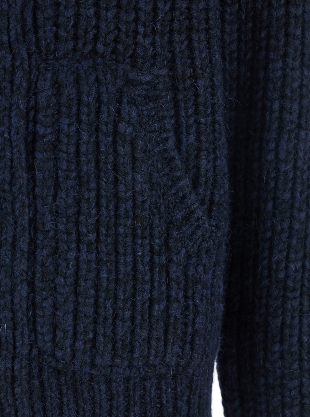 Roberto Collina Blue Jacket With High Neck And Front Zip Closure In Wool And Cashmere Blend Man In Animal Print