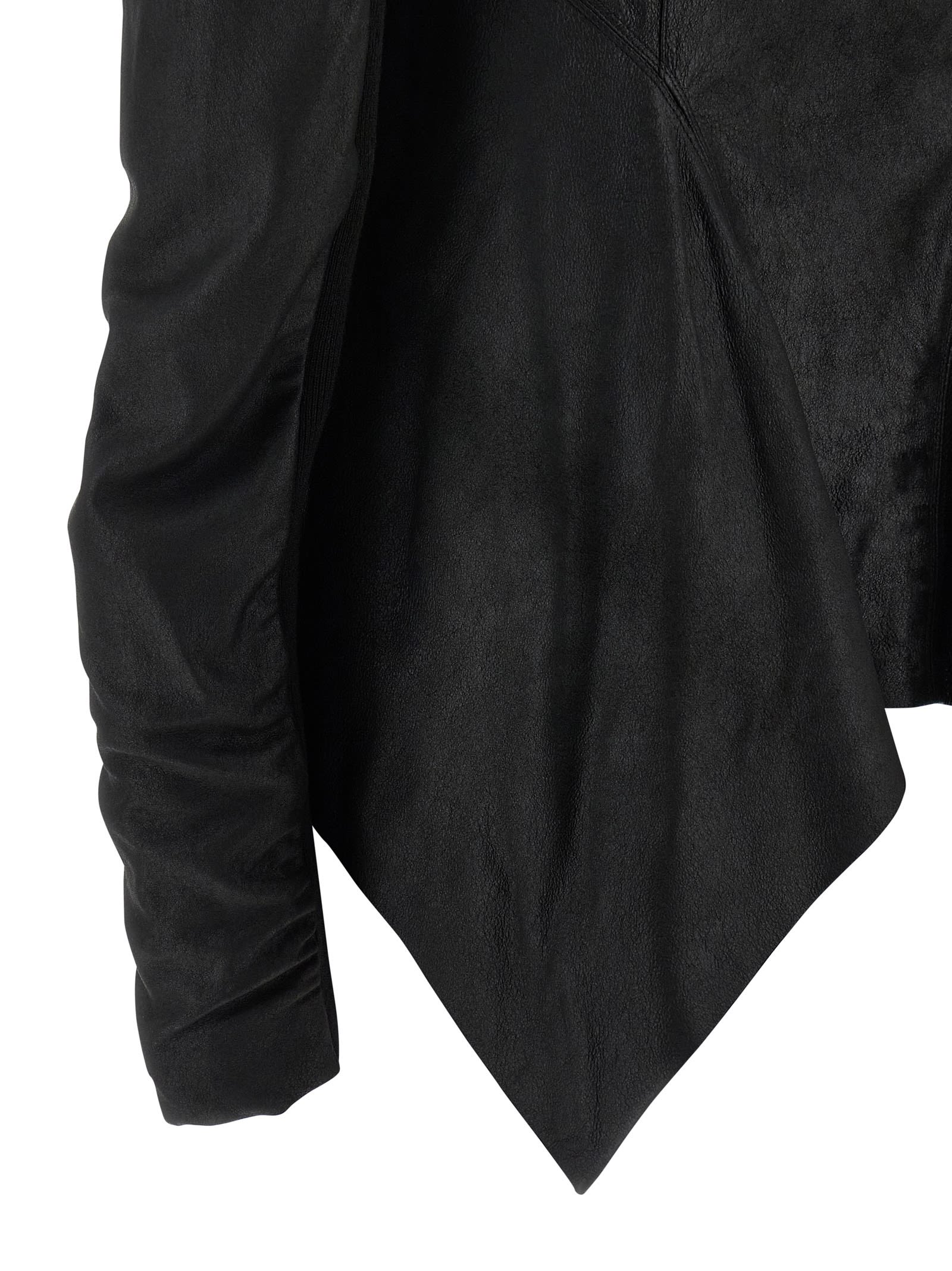 Rick Owens Zipped Naska Biker Jacket In Black
