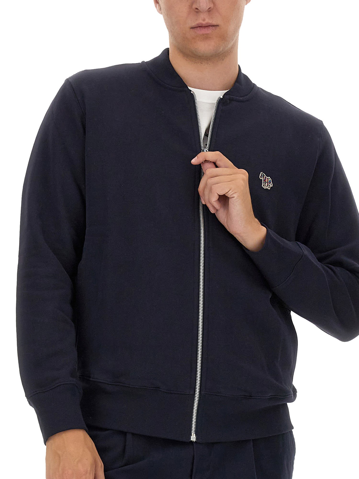 PS BY PAUL SMITH BOMBER JACKET WITH ZEBRA PATCH