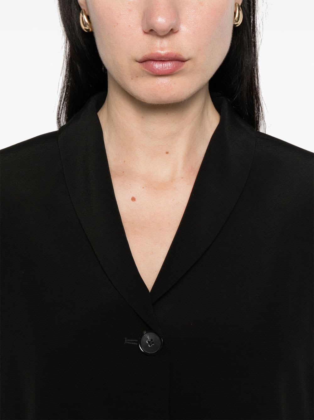 Totême Toteme Single-breasted Blazer Jacket In Black