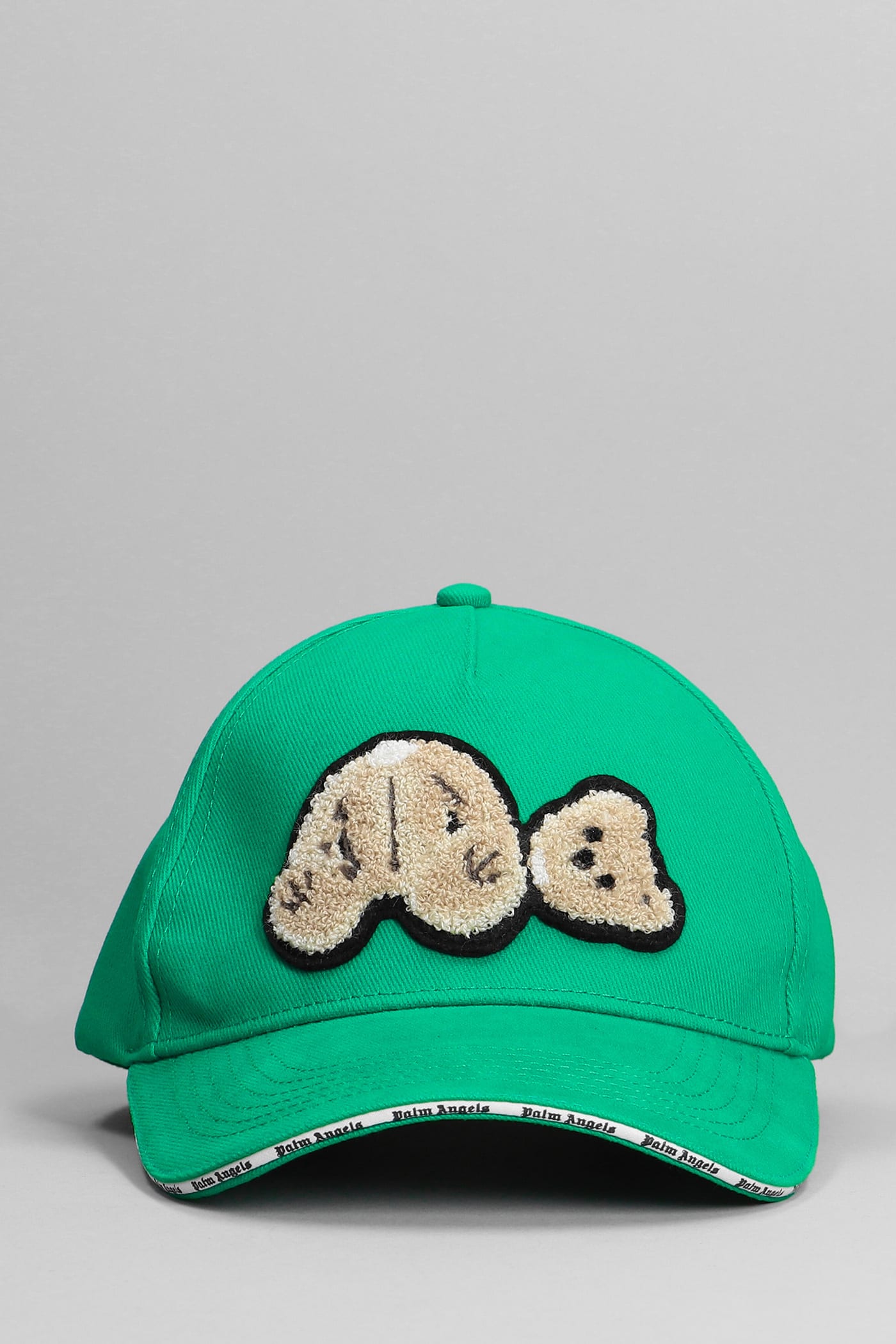 Palm Angels Hats In Green Cotton
