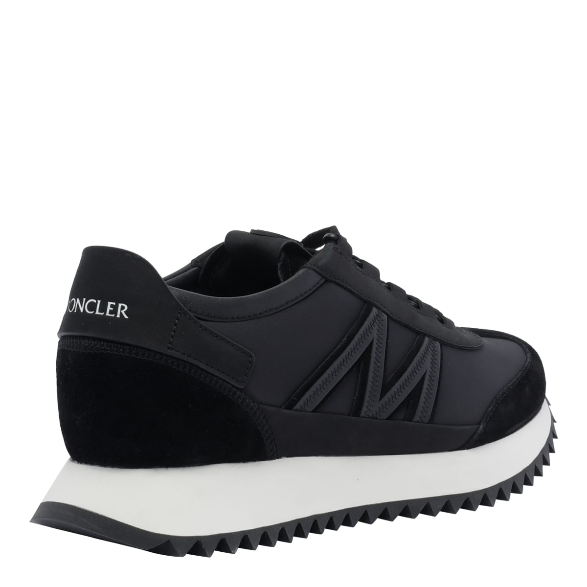 Moncler Pacey2 Suede & Nubuck Trainers, Men, Black, Size: 46 In Black