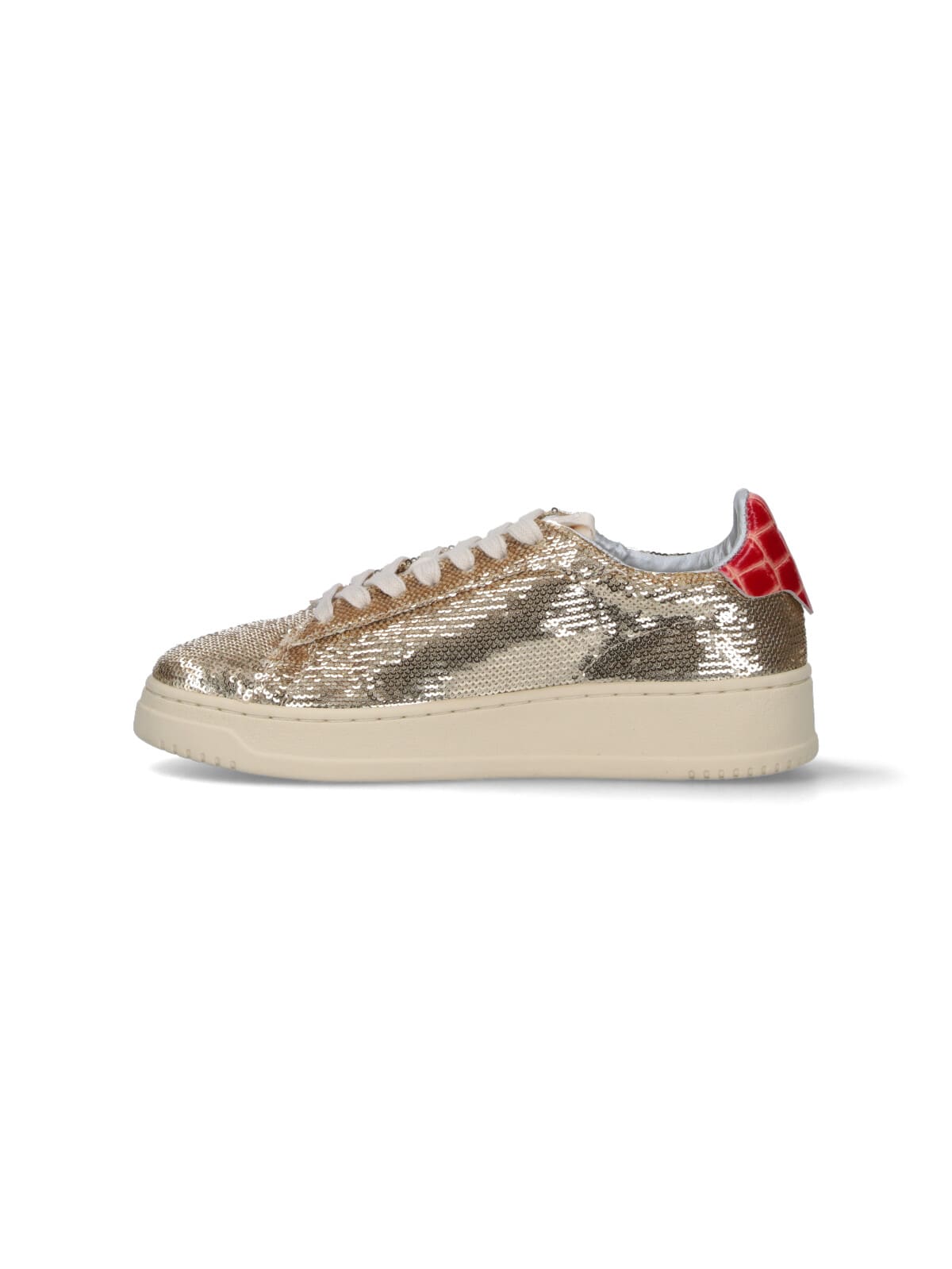 Autry Dallas Low-top Sneakers In Gold