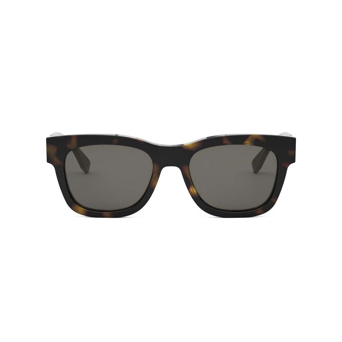 Shop Fendi Sunglasses In Havana/grigio