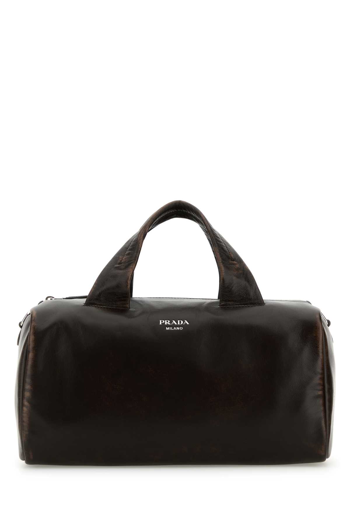 Dark Brown Nappa Leather Small Travel Bag