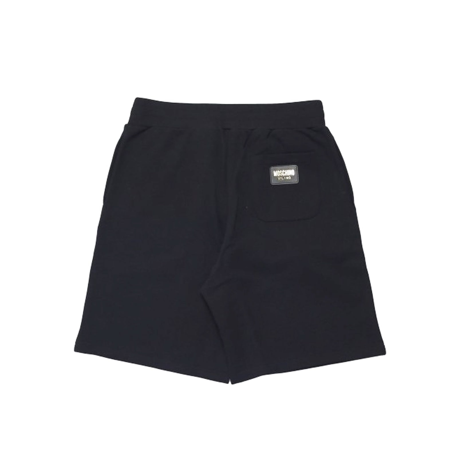 Shop Moschino Couture Cotton Shorts In Black