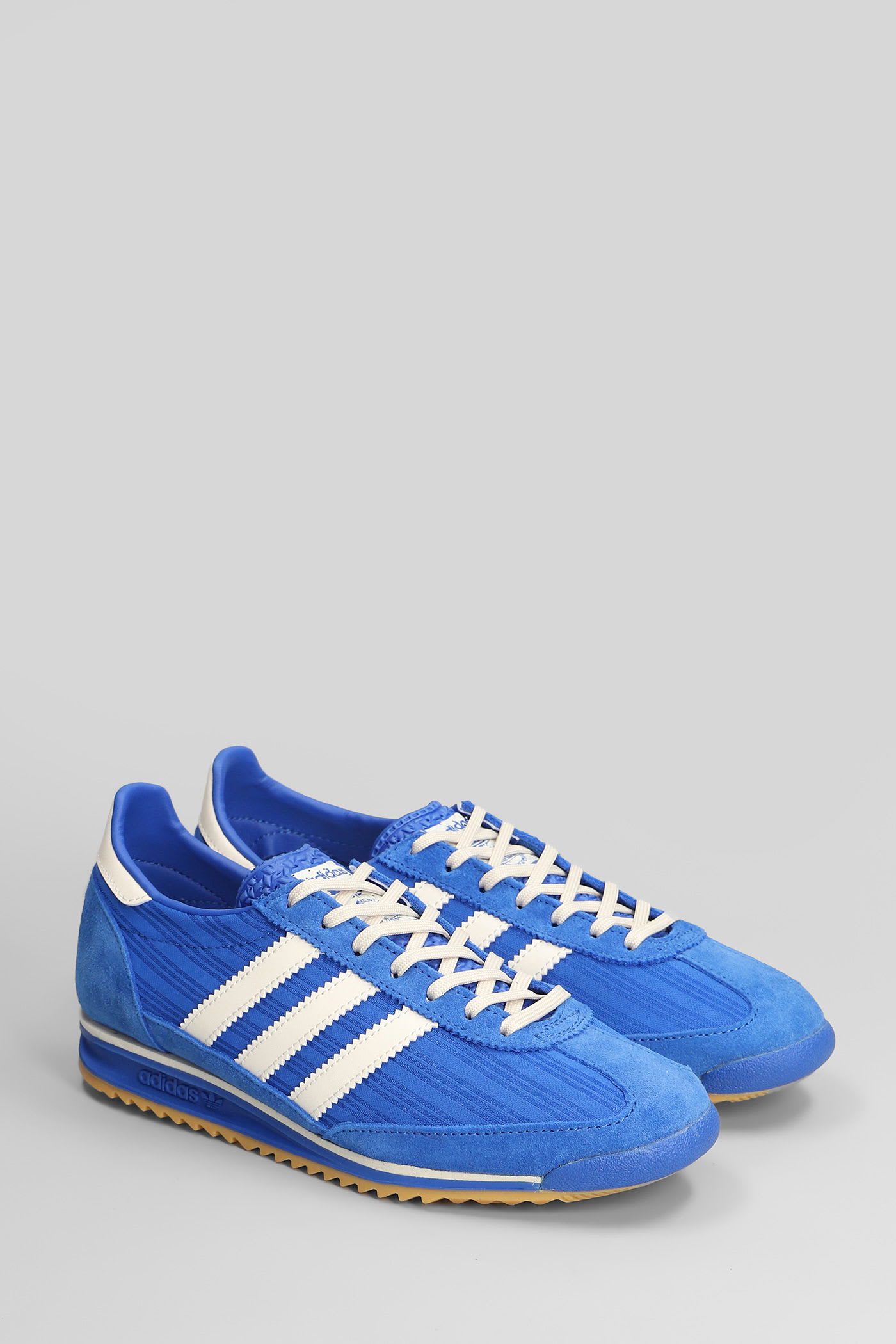 Adidas Originals Sl 72 Og Sneakers In Blue Suede And Fabric In Blue
