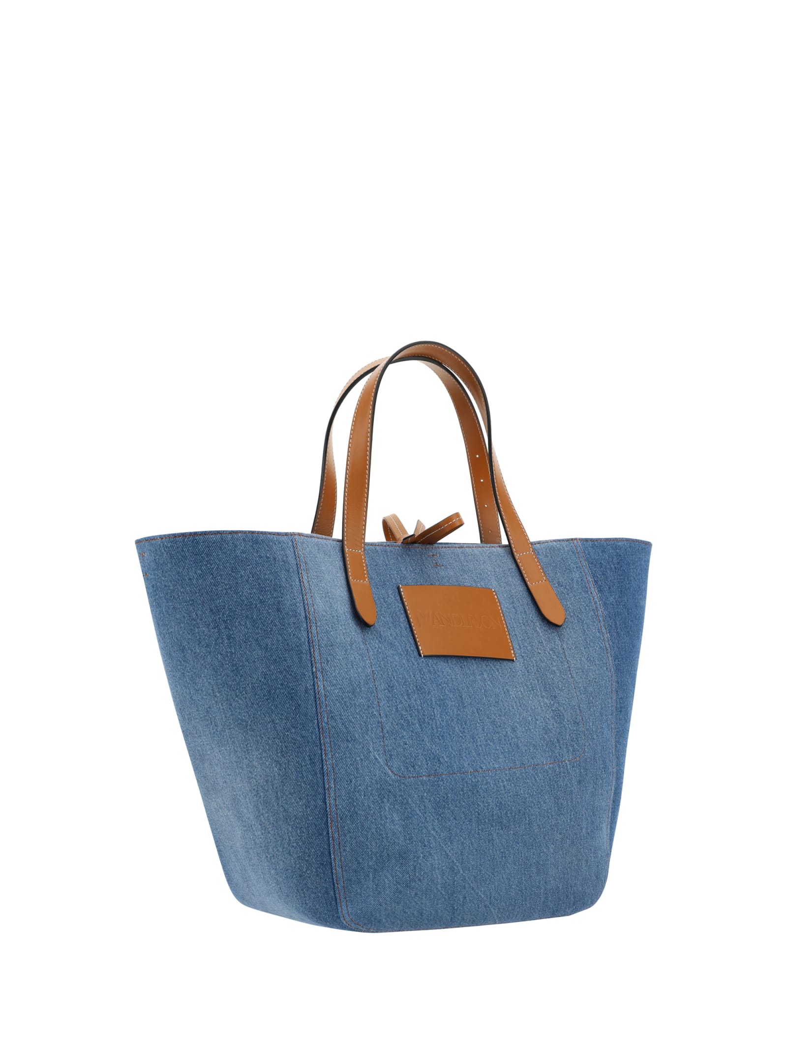 Shop Jw Anderson Tote Shoulder Bag In Blue/white