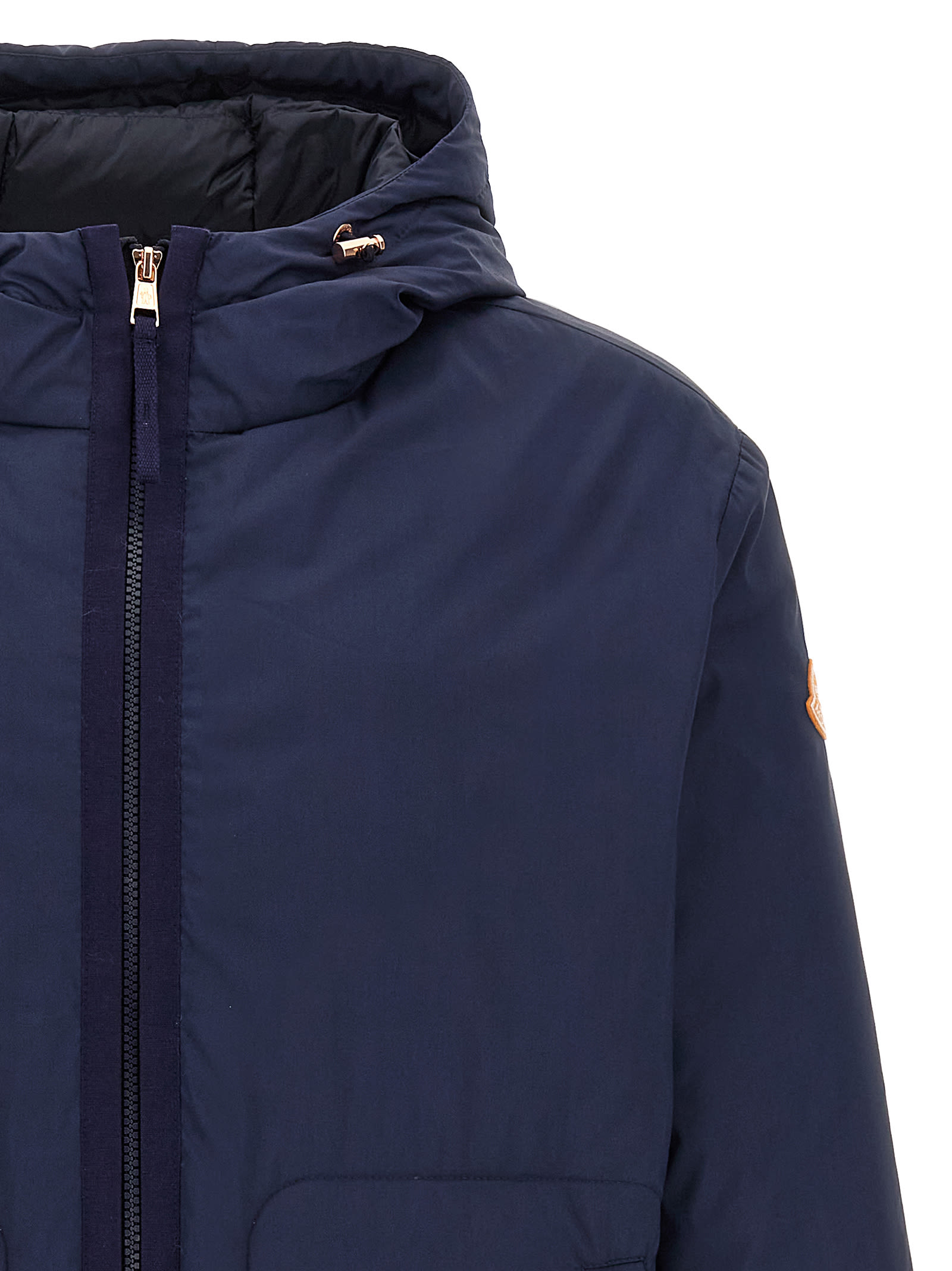 Moncler Genius The Moncler X Gilga Farm By Donald Glover Caracara Short Down Jacket In Blue